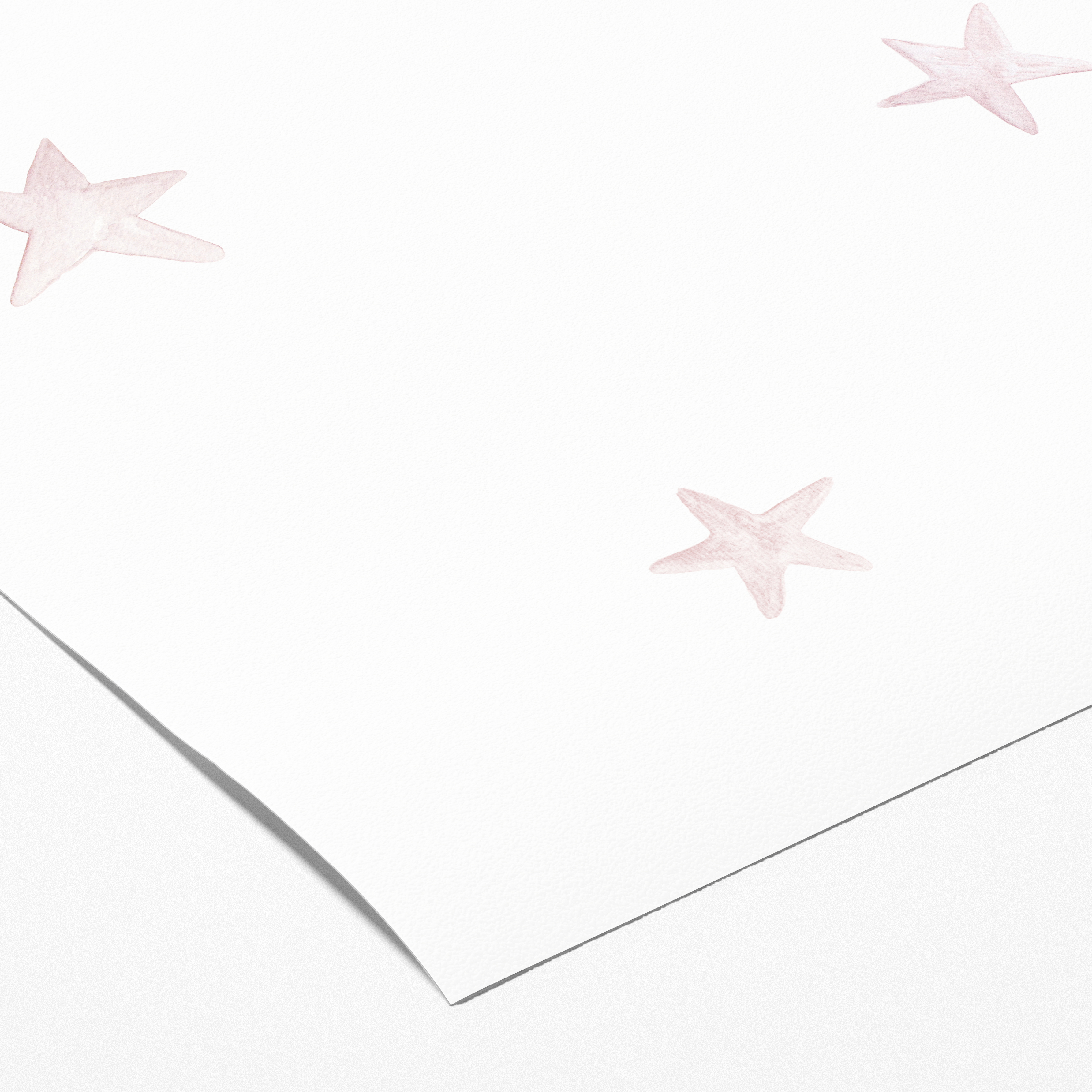 Muestra - Estrellas Acuarela Rosa