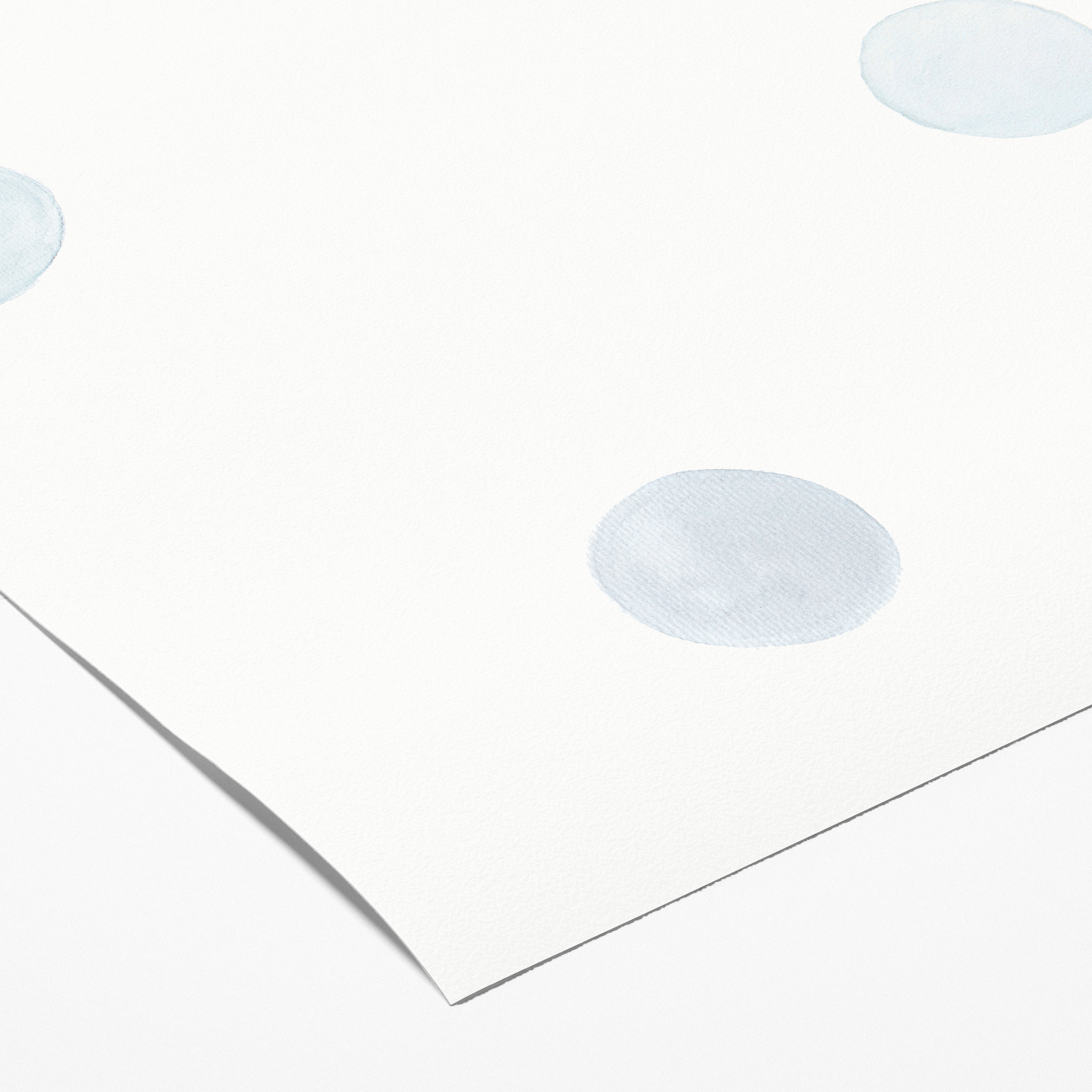 Muestra - Papel de parede Lunares Azul