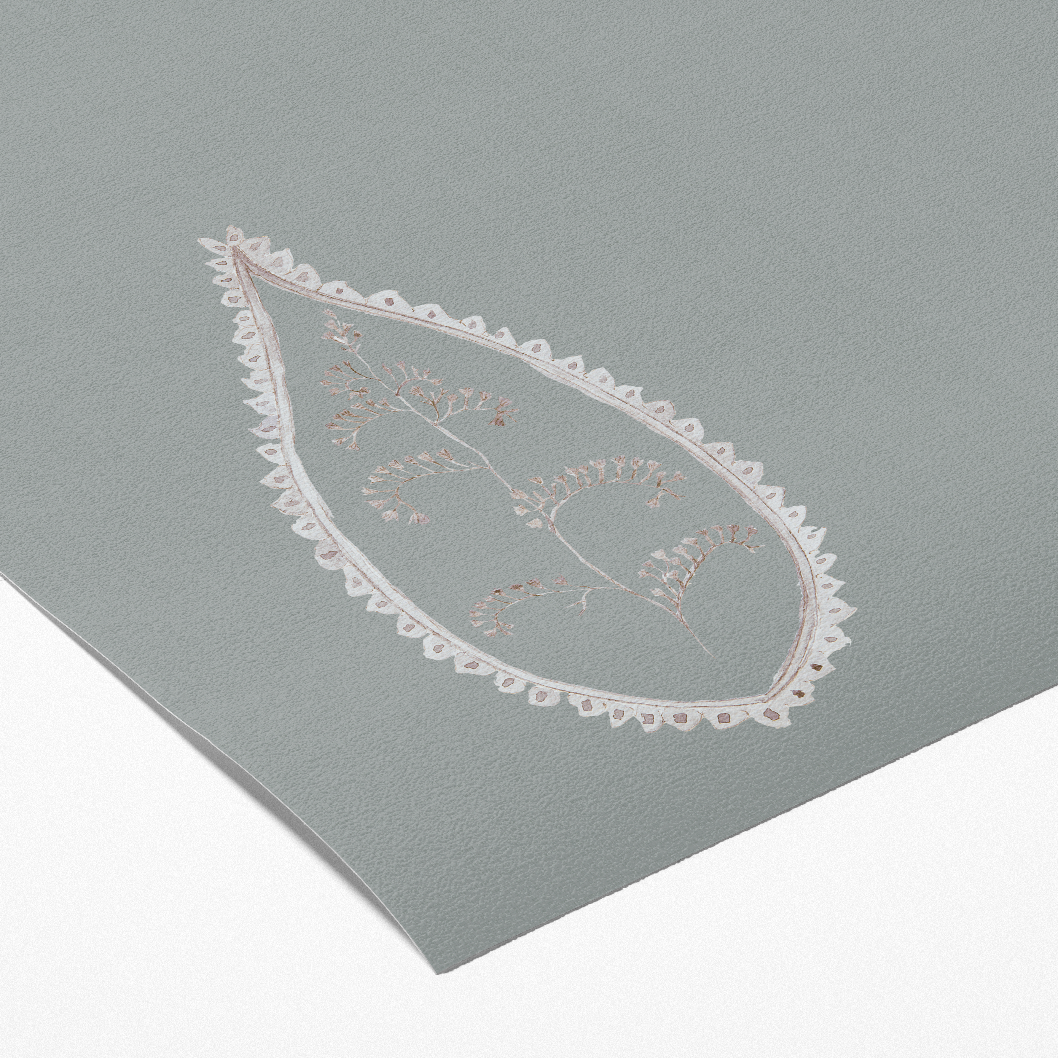 Muestra - Paisley verde