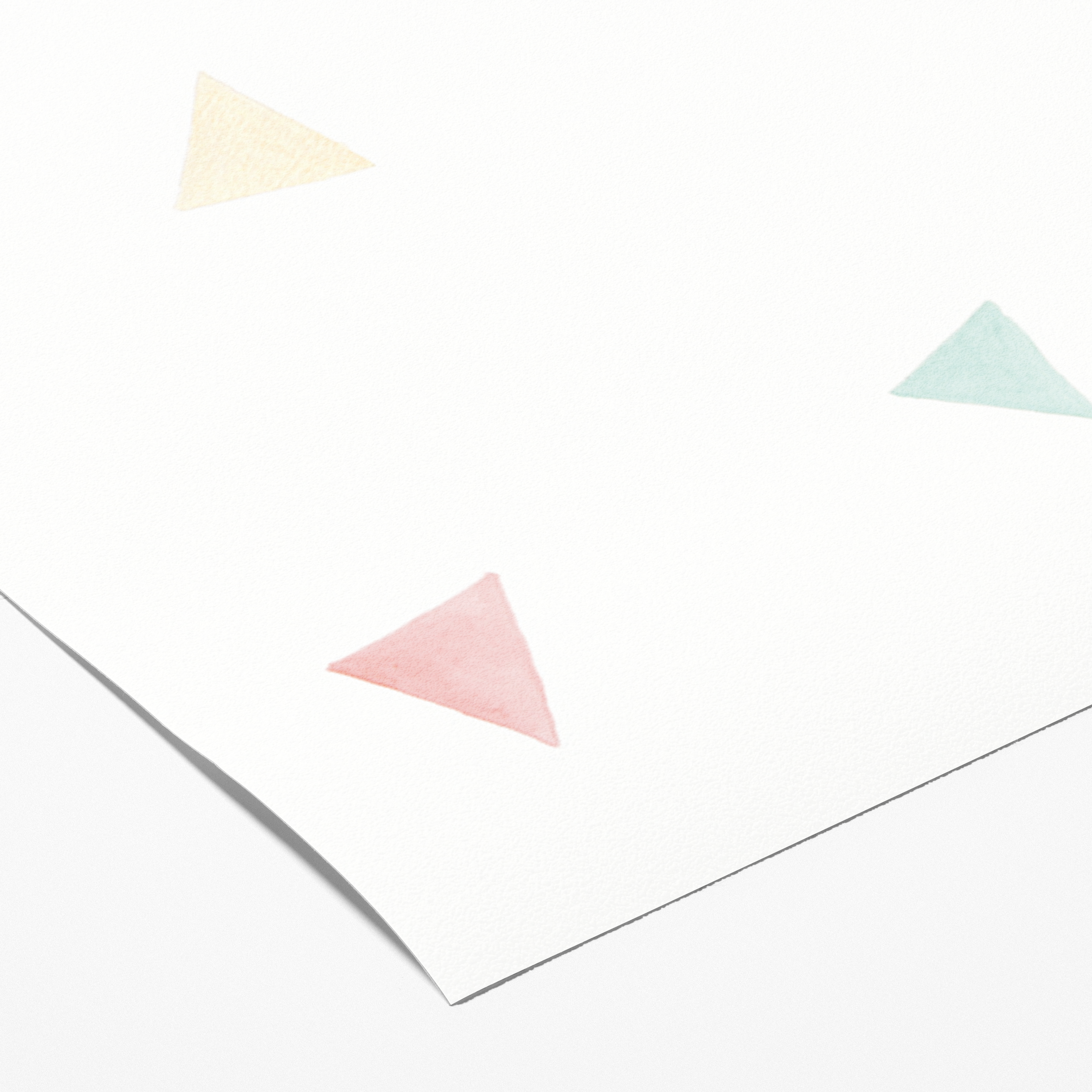 Amostra - Papel de parede Triângulos multicoloridos