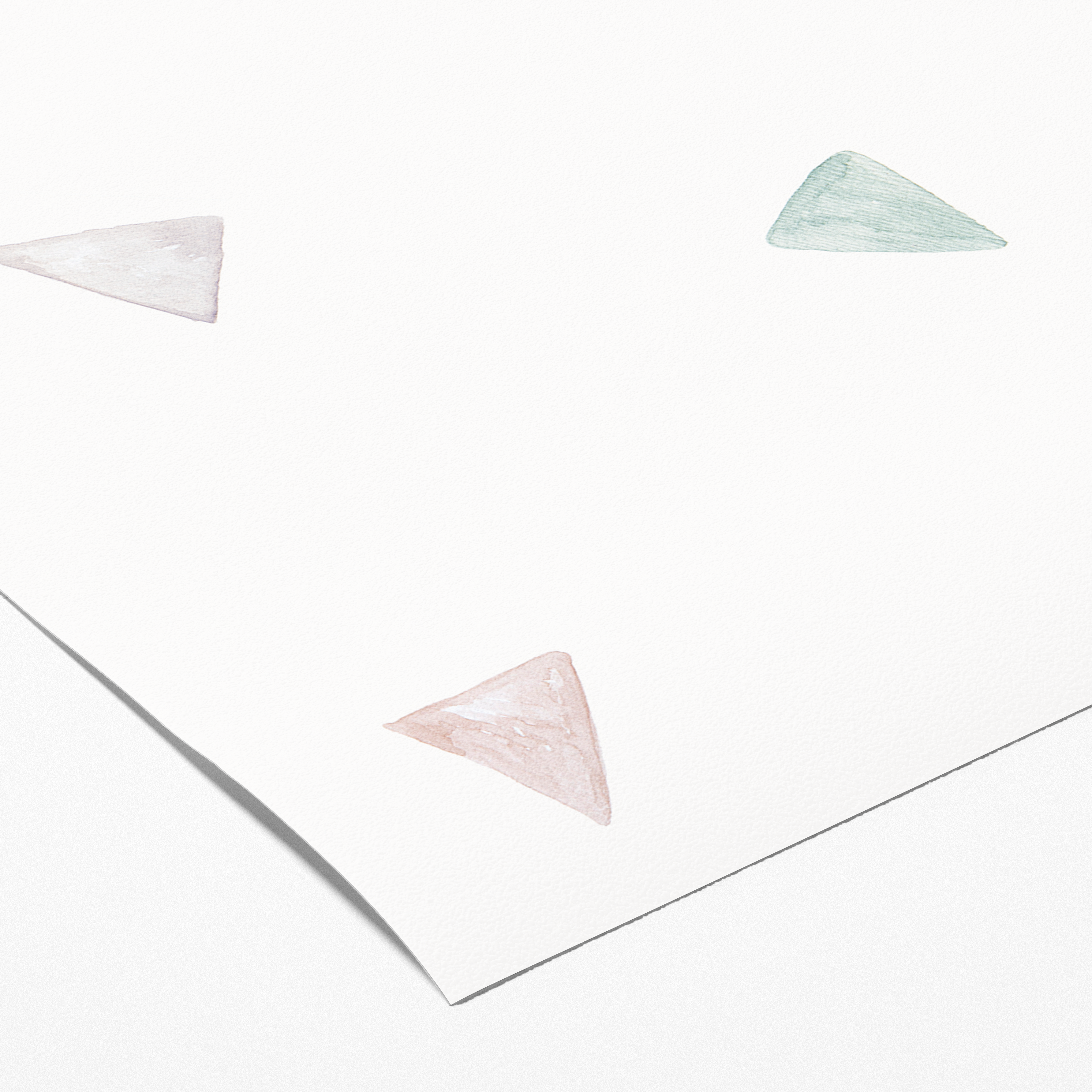 Muestra - Papel de parede Triángulos pastel