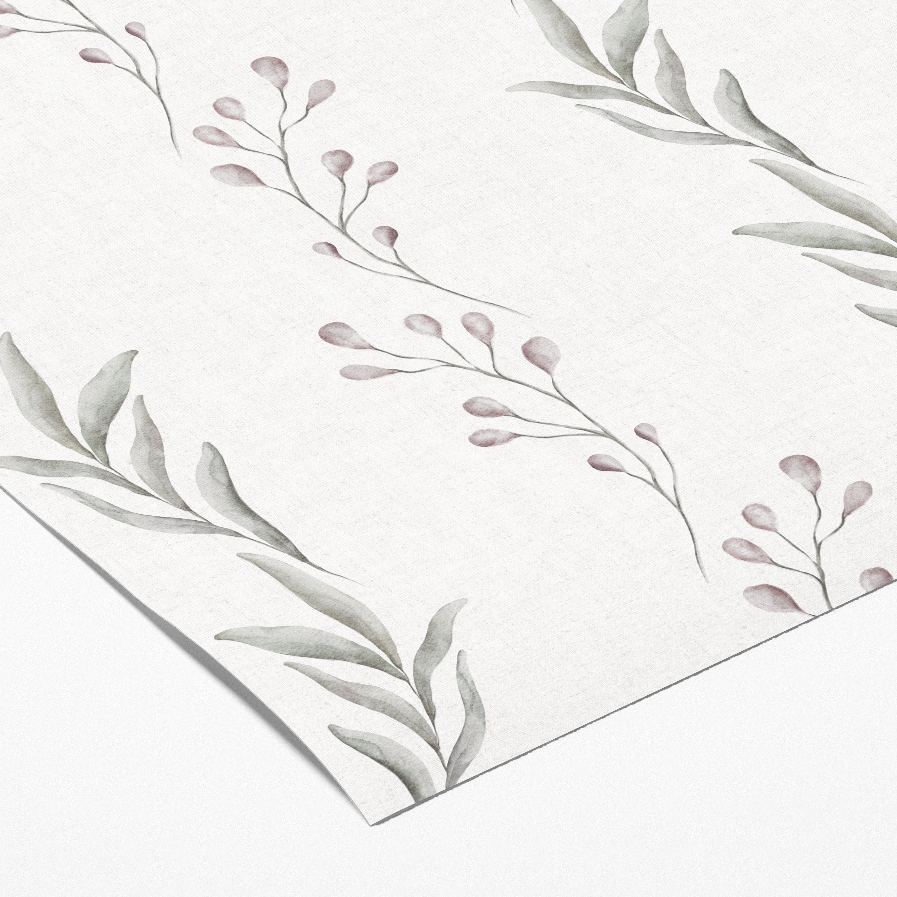 Muestra - Papel de parede Verbena infantil