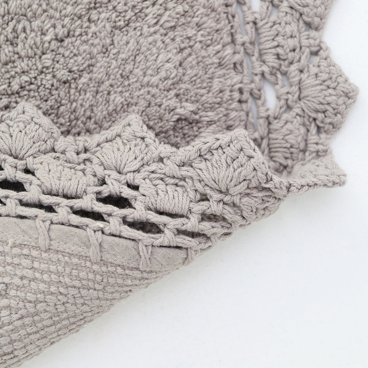 Alfombra de algodón lavable para dormitorios de niños color gris