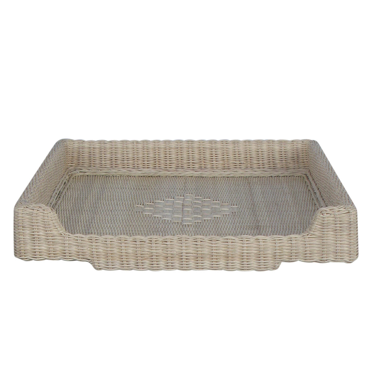 Cambiador infantil de mimbre natural para cuarto de bebé