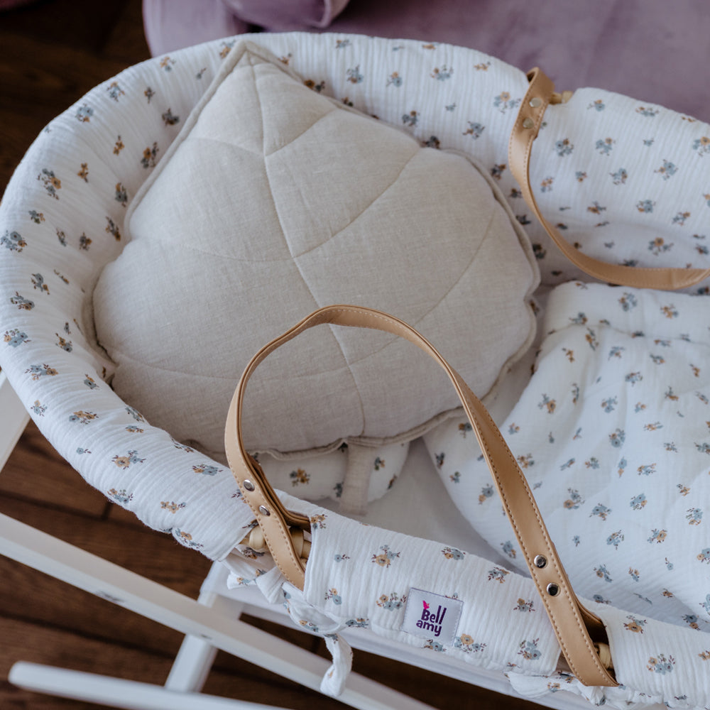 Almofada Folha de Linho Bege Areia