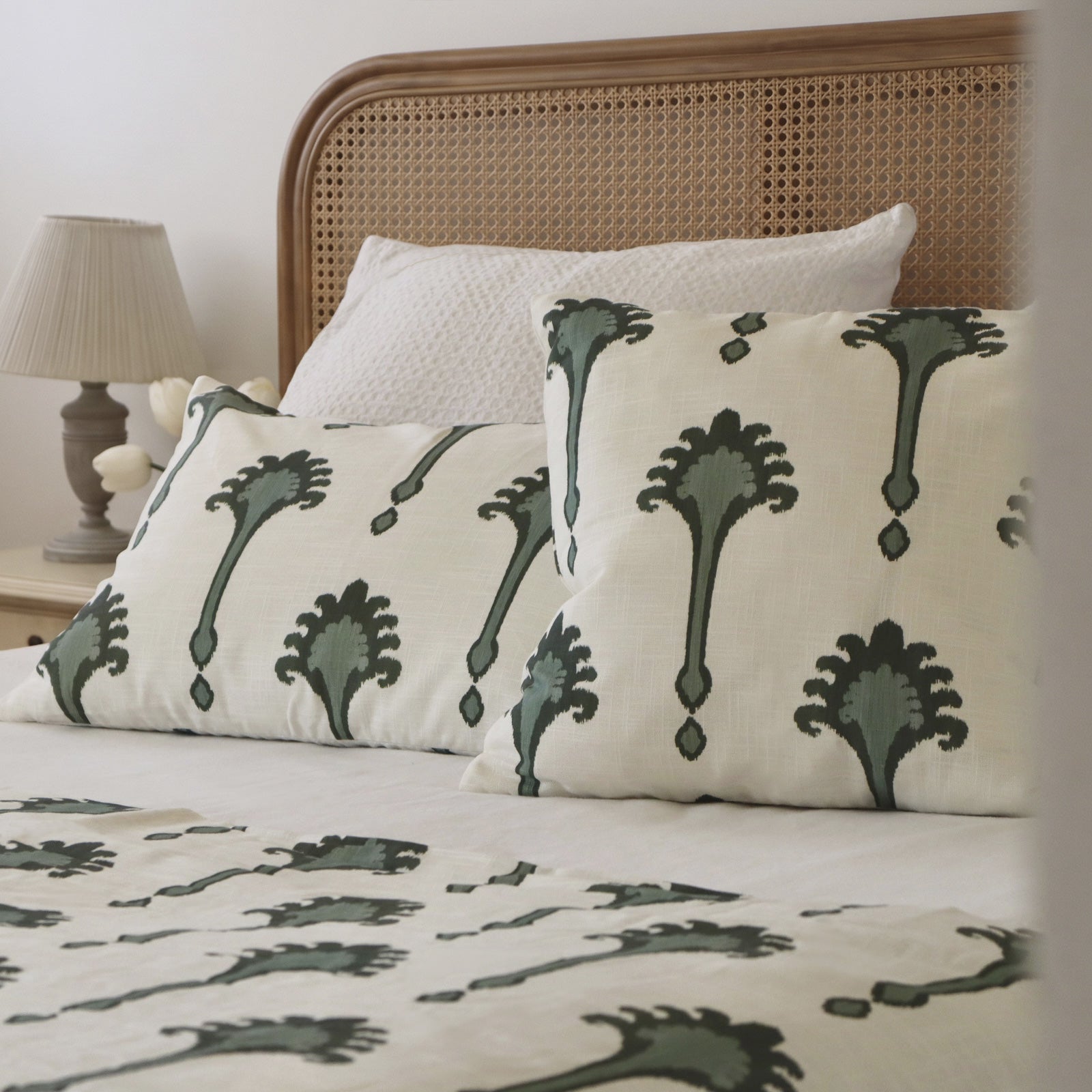 Cojines decorativos Havana estampado Palmeras verdes para el dormitorio