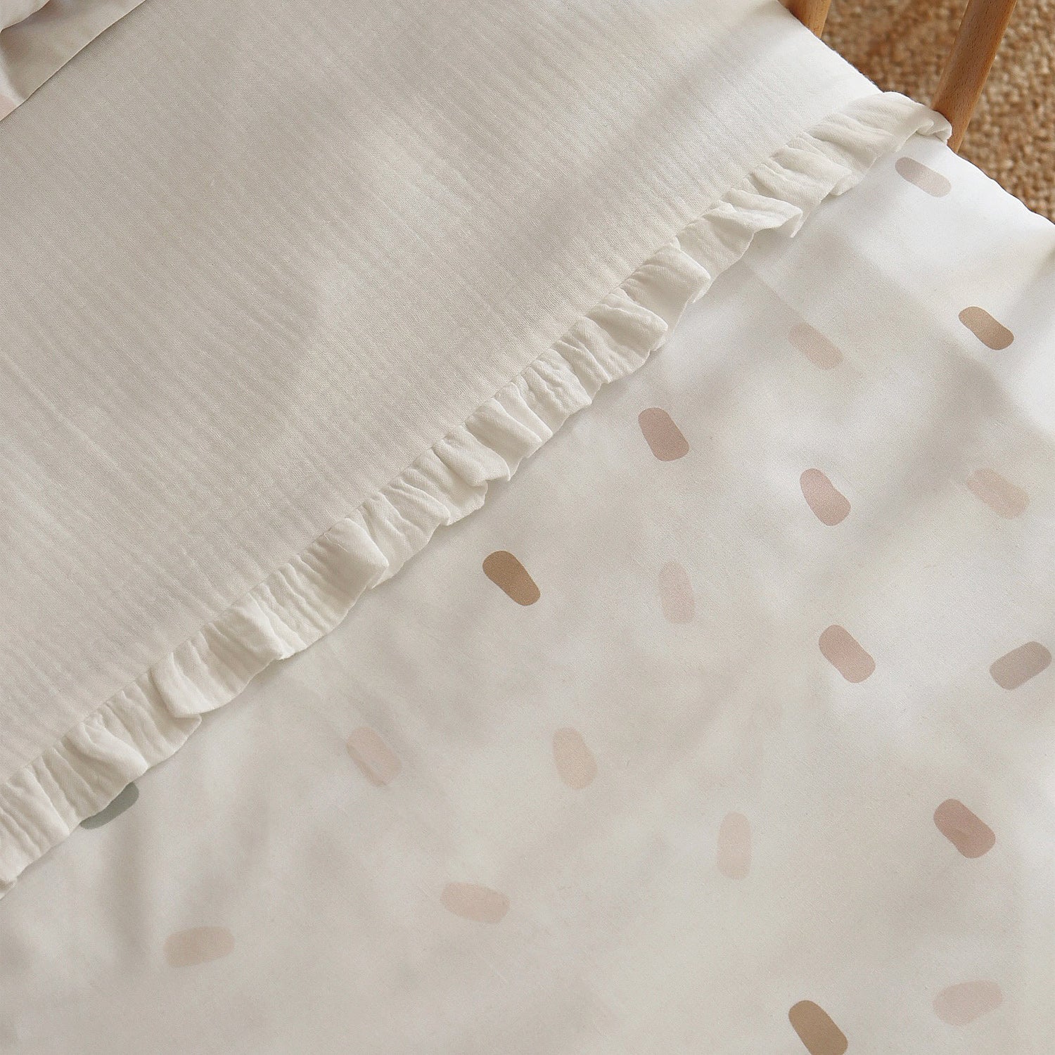 Confetti duvet cover with border