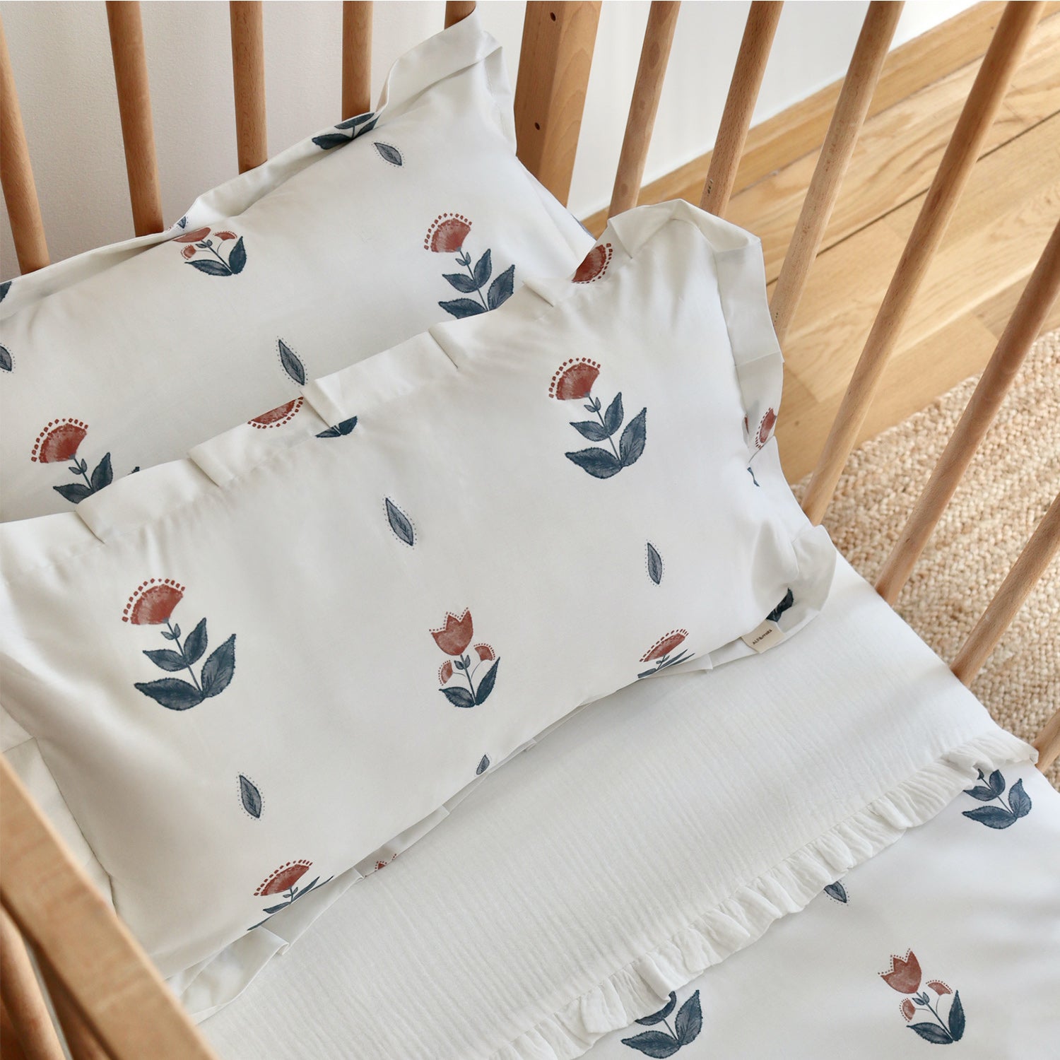 Funda de almohada Florecitas indianas alfmabi