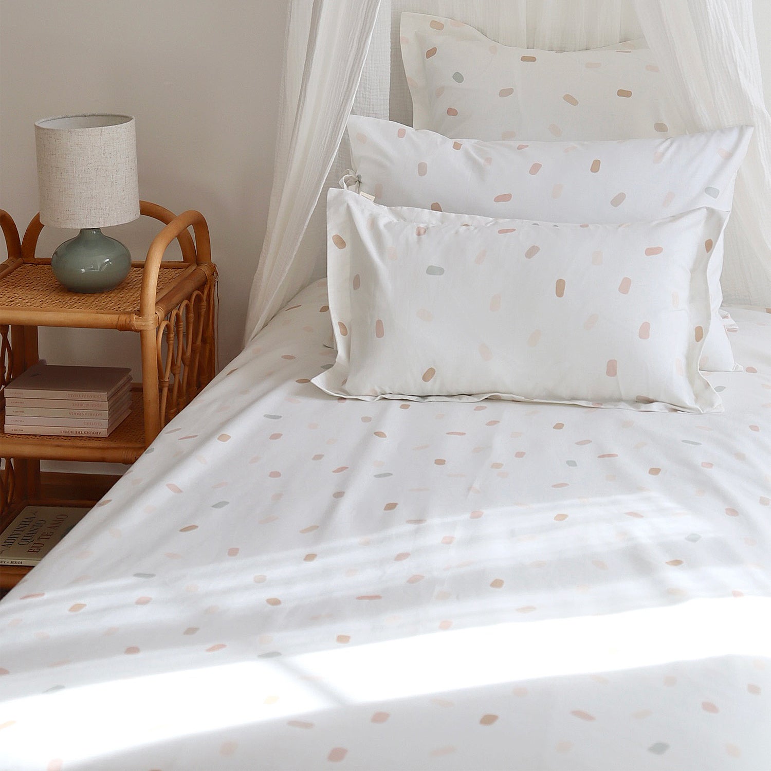 Funda nórdica Confetti tonos suaves