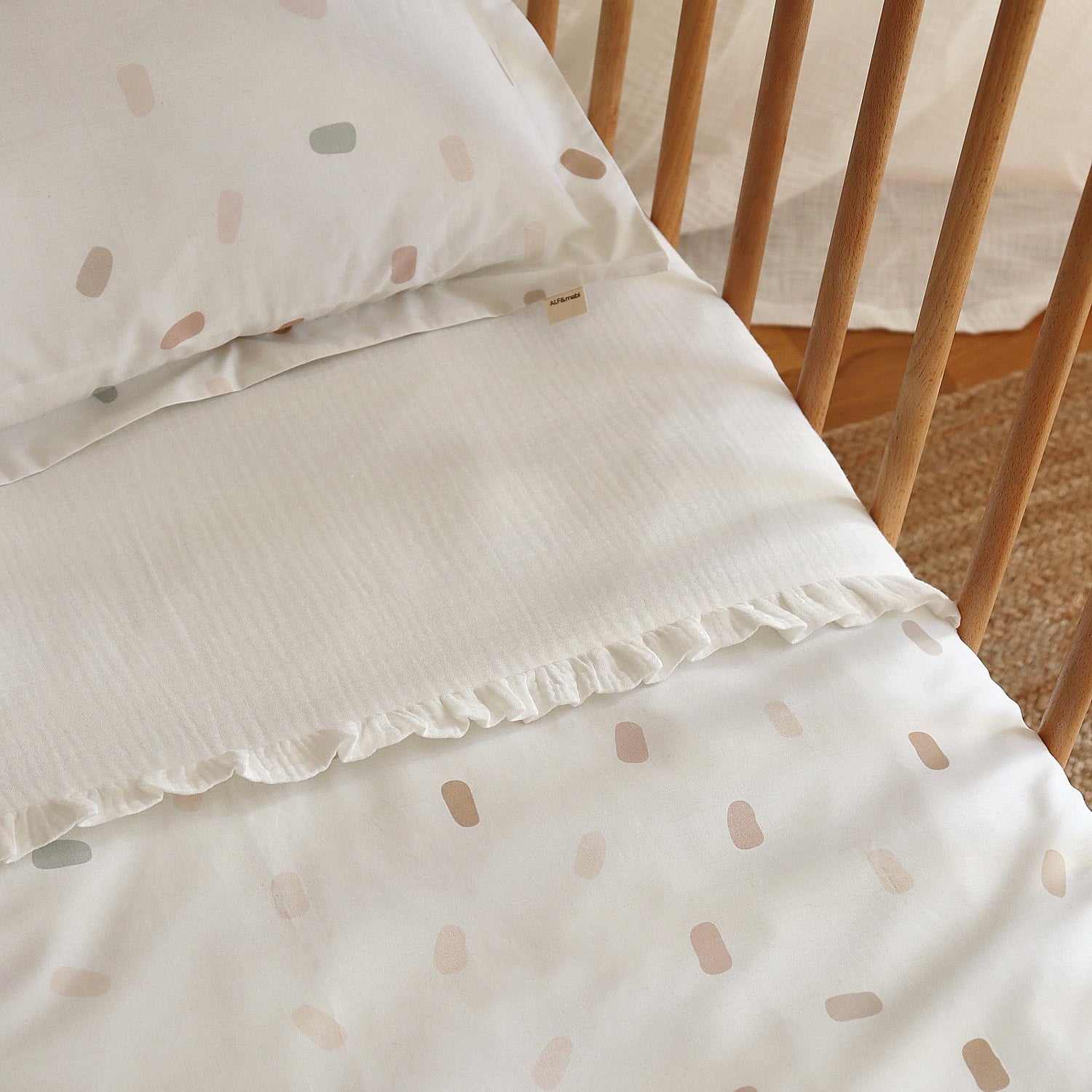 Confetti duvet cover with border