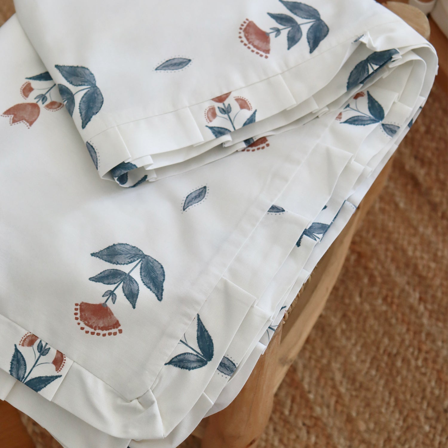 Funda nórdica Volantes estampados flores boho
