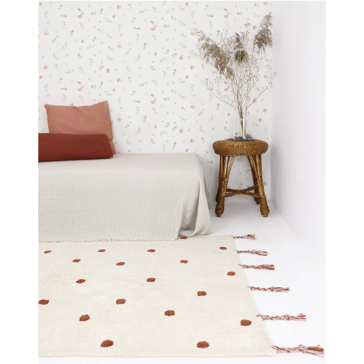 Polka Dots tile children's rug