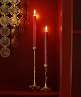 Juego de porta velas para decoración de mesas de Navidad