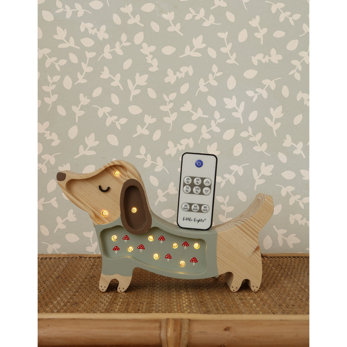 Lampara Cachorro mini verde mint para decoración infantil