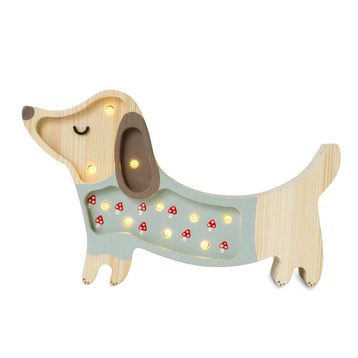 Lampara infantil mini perro para decoración de habitación de niños