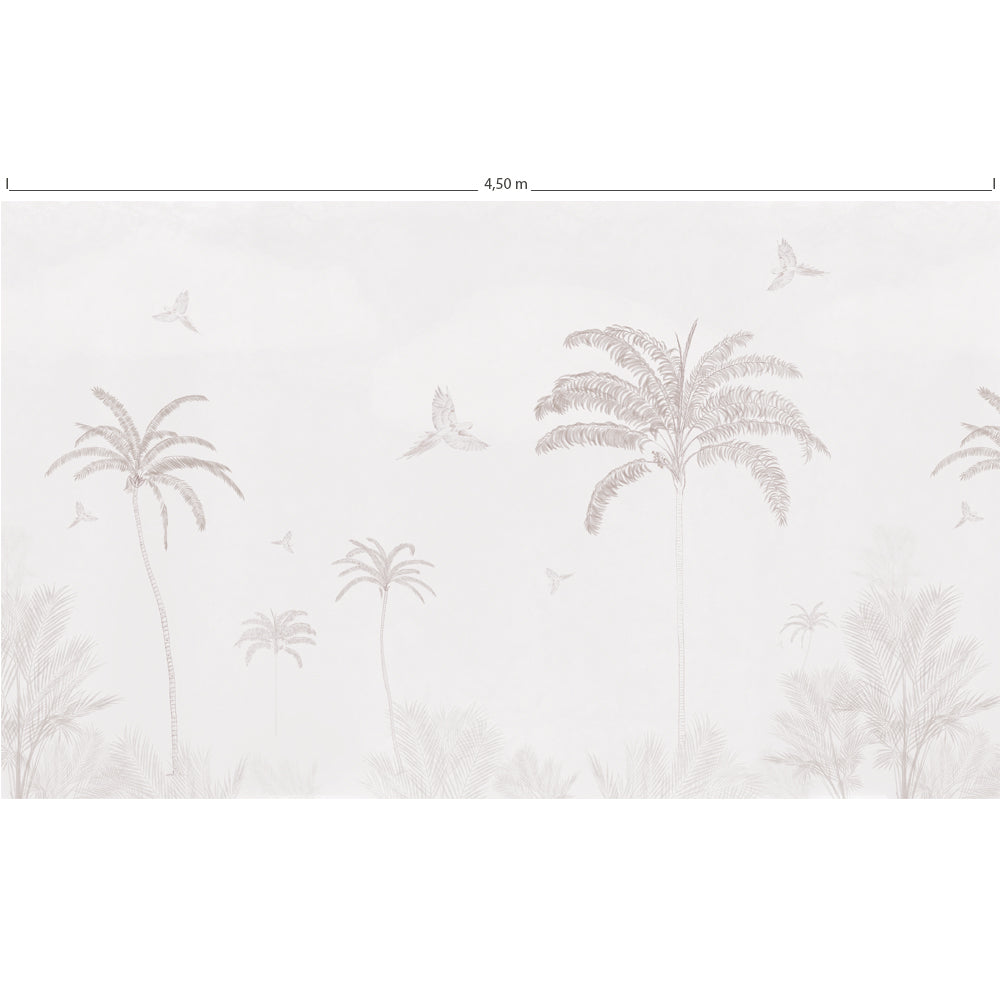 Wallpaper mural Tropical Palms Sepia