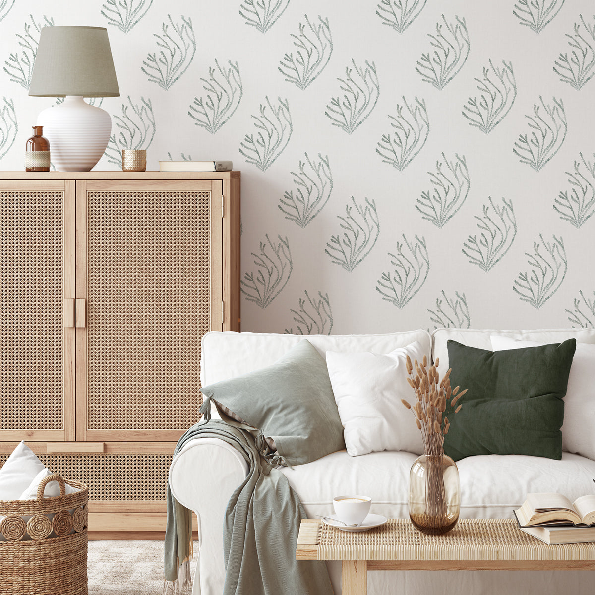 Papel pintado Veridiana verde