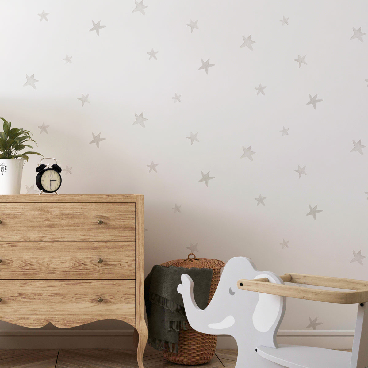 Papel pintado Estrellas beige infantil