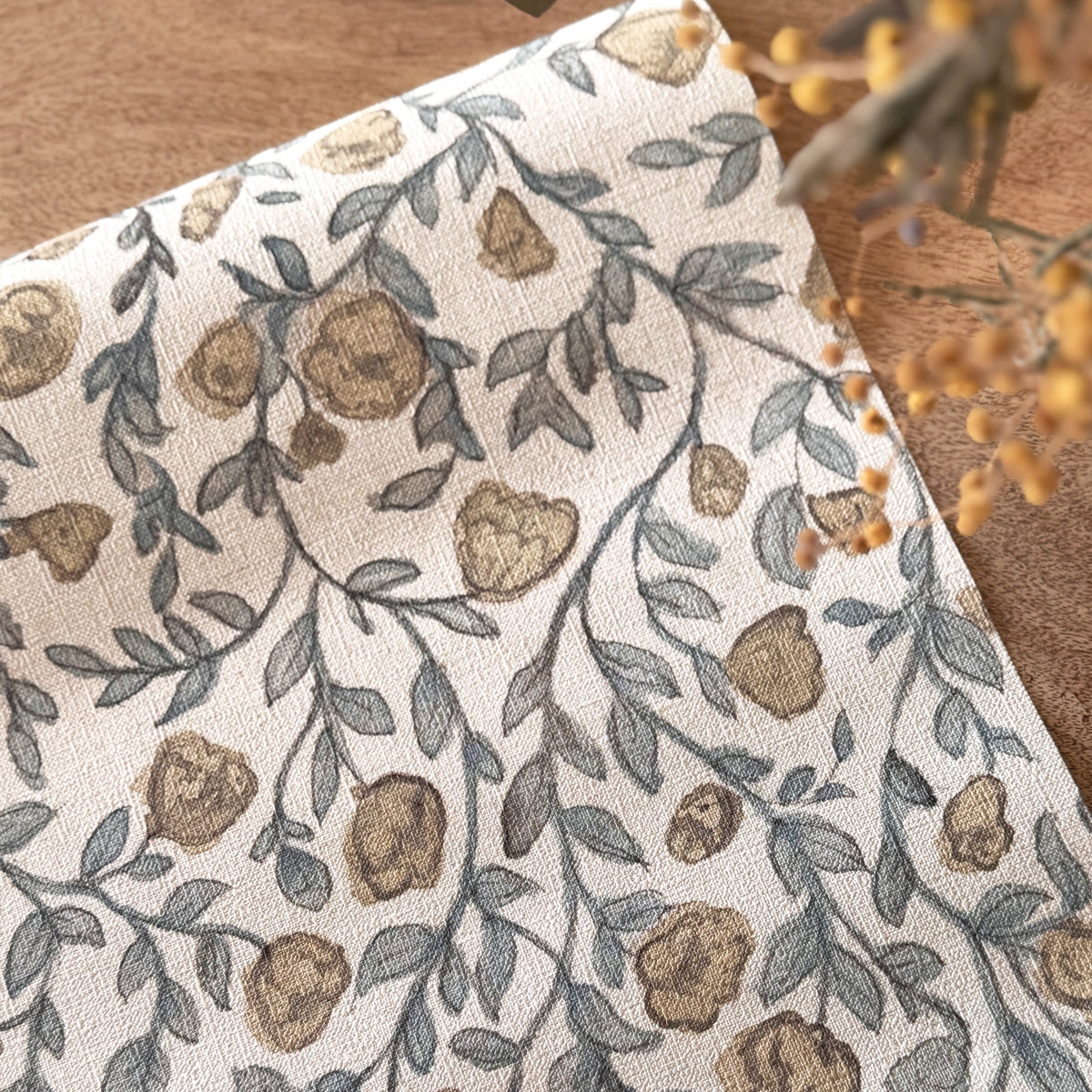 Papel pintado Flores vintage dibujo acuarela para la decoración del hogar estilo shabby chic