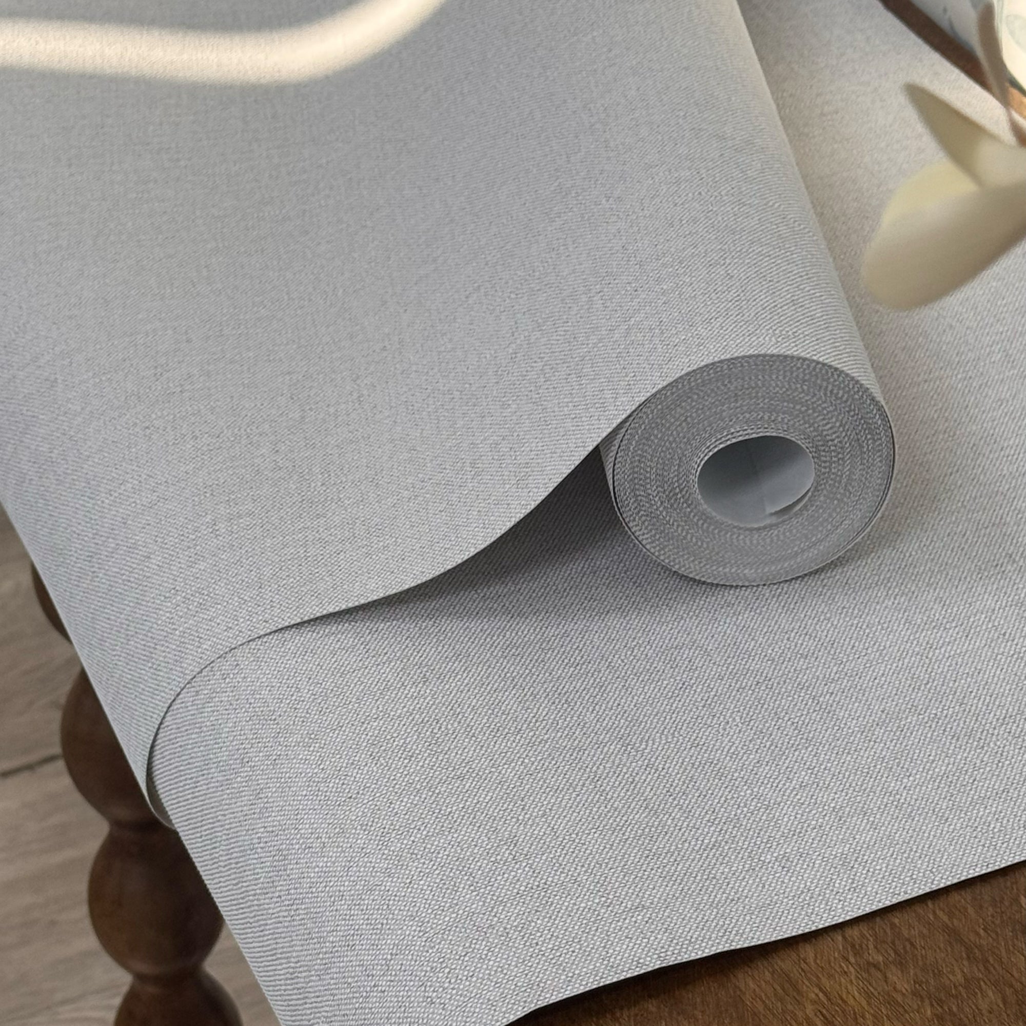 Papel pintado Lino avorio alfmabi con textura tipo tela