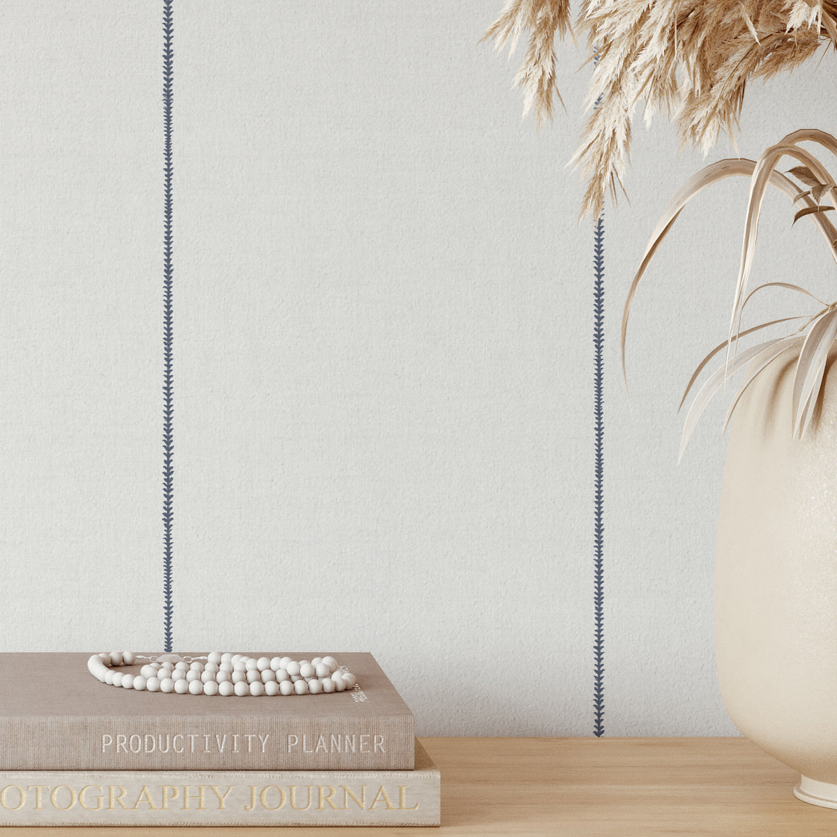 Papel pintado rayas minimalistas azul marino