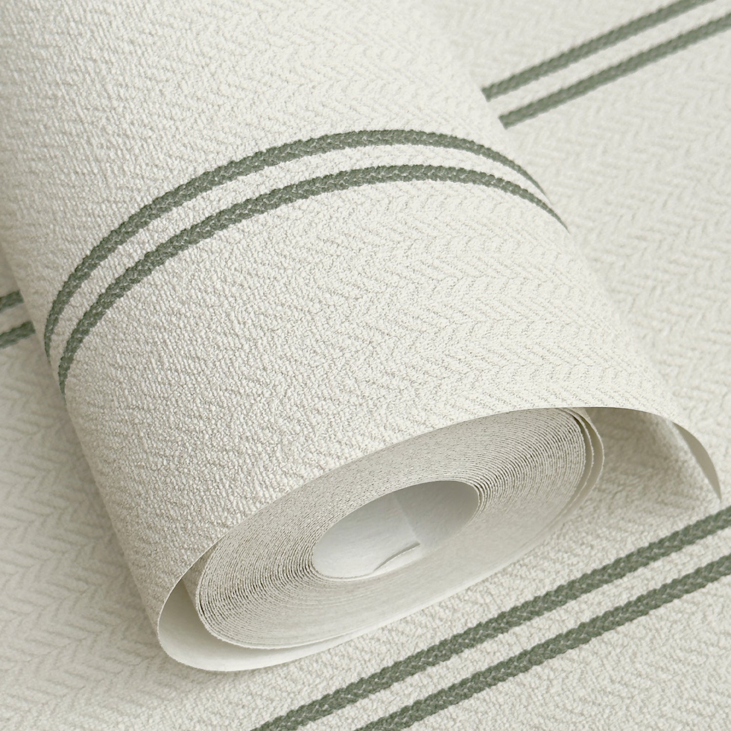 Papel pintado Rayas Vert Tressé Alfmabi