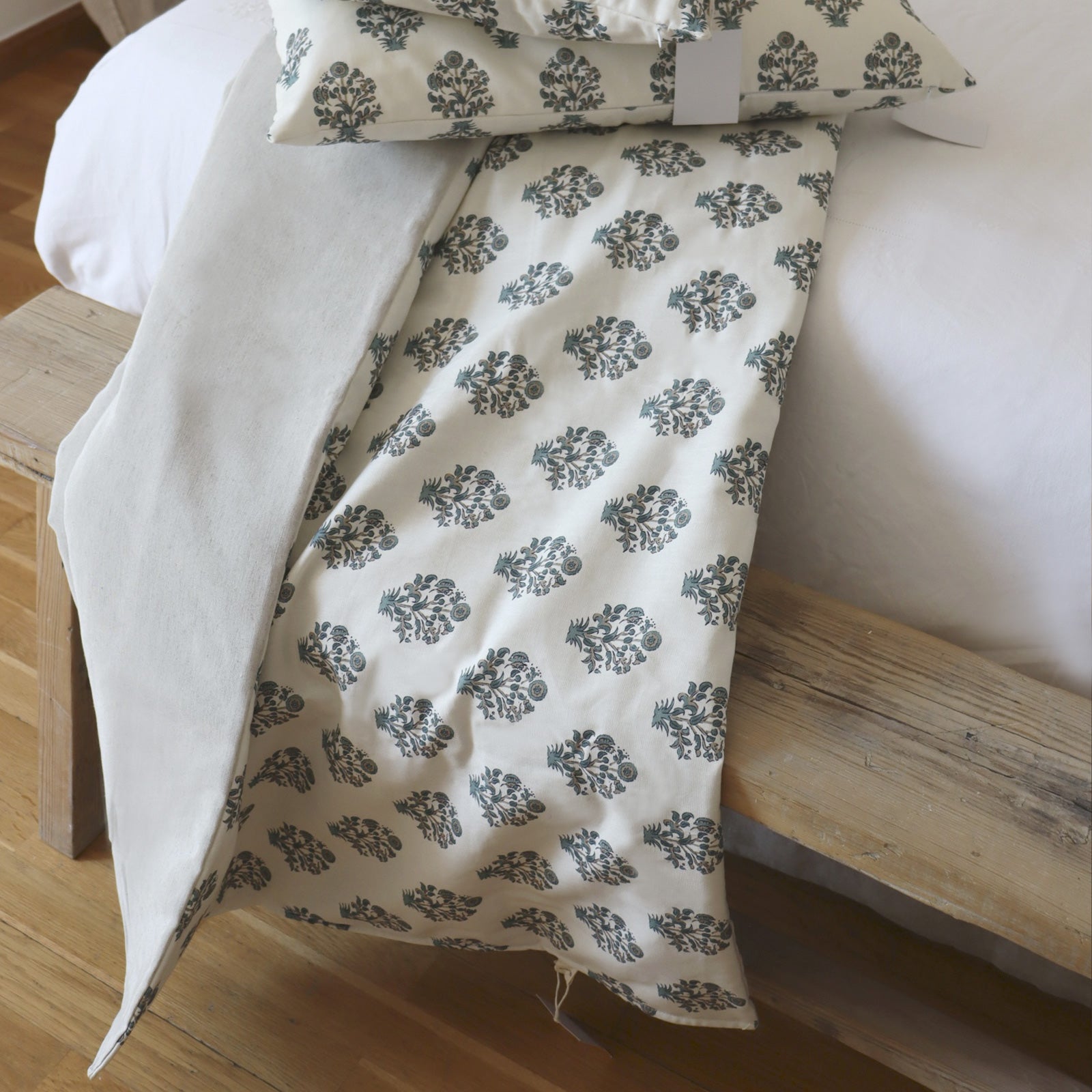 Plaid Blossom Blanc Alfmabi