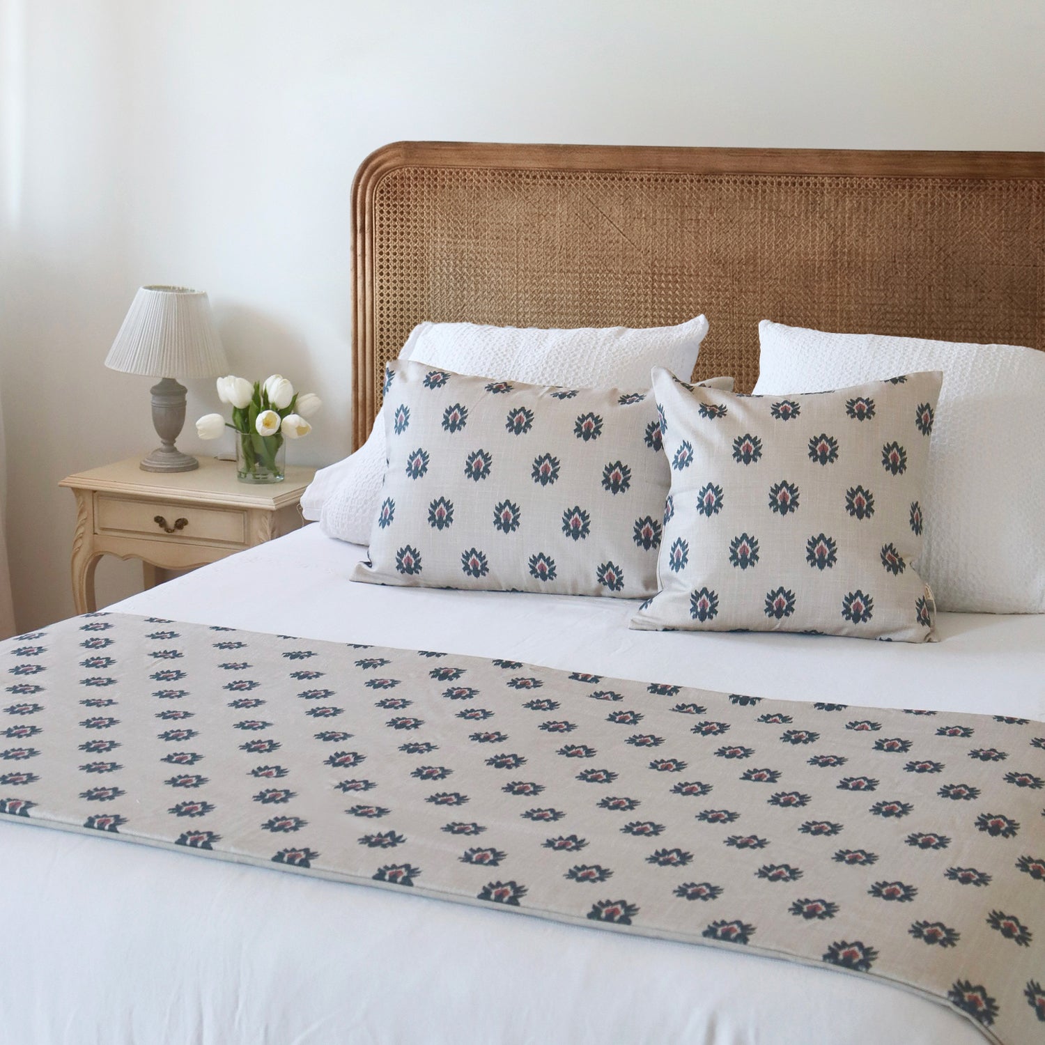 Plaid cama matrimonio Ikat Silta