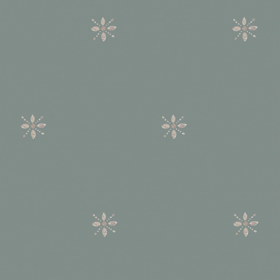 Wallpaper Snow dark green