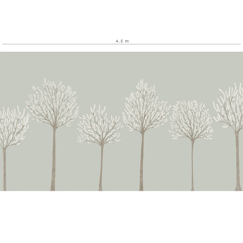 Carta da parati panoramica Boschetto verde