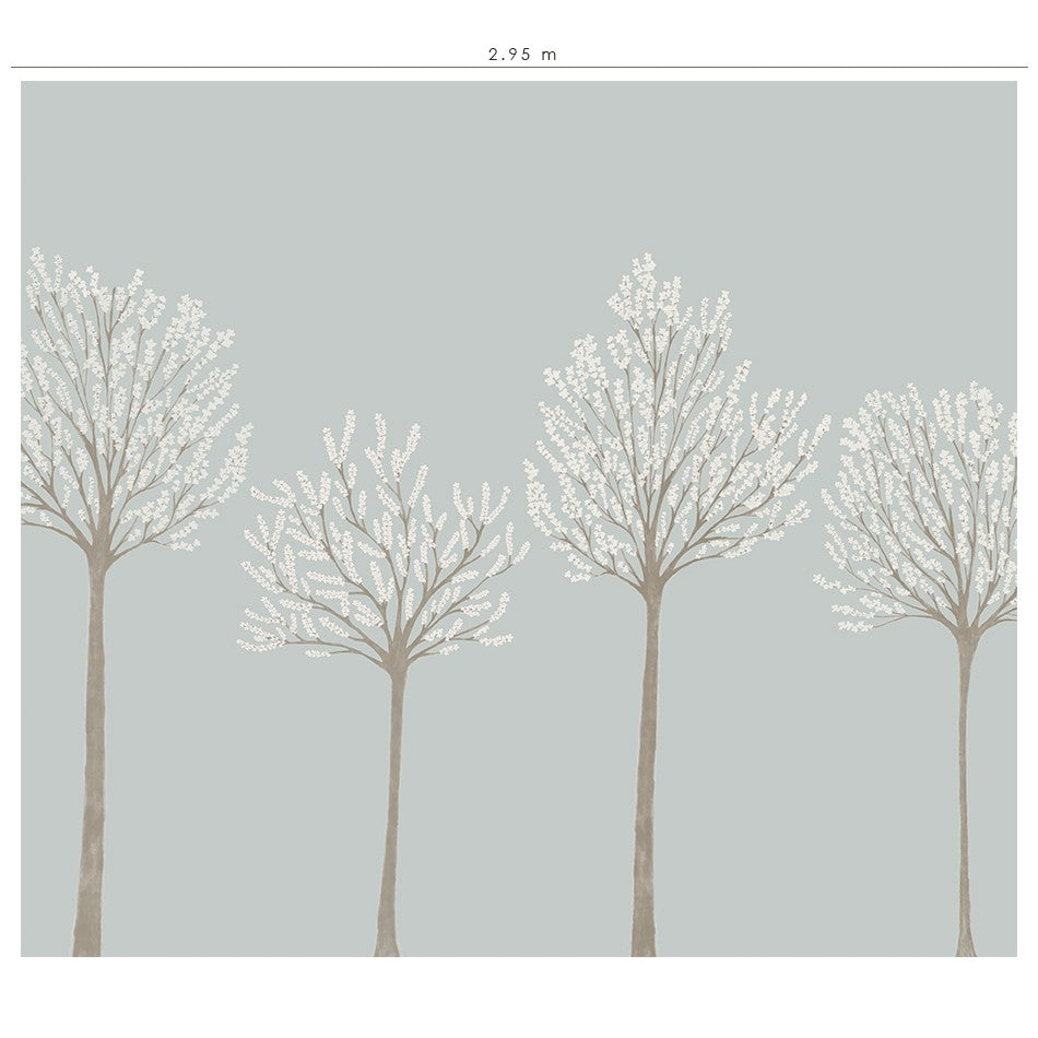 Wallpaper mural Grove - blue