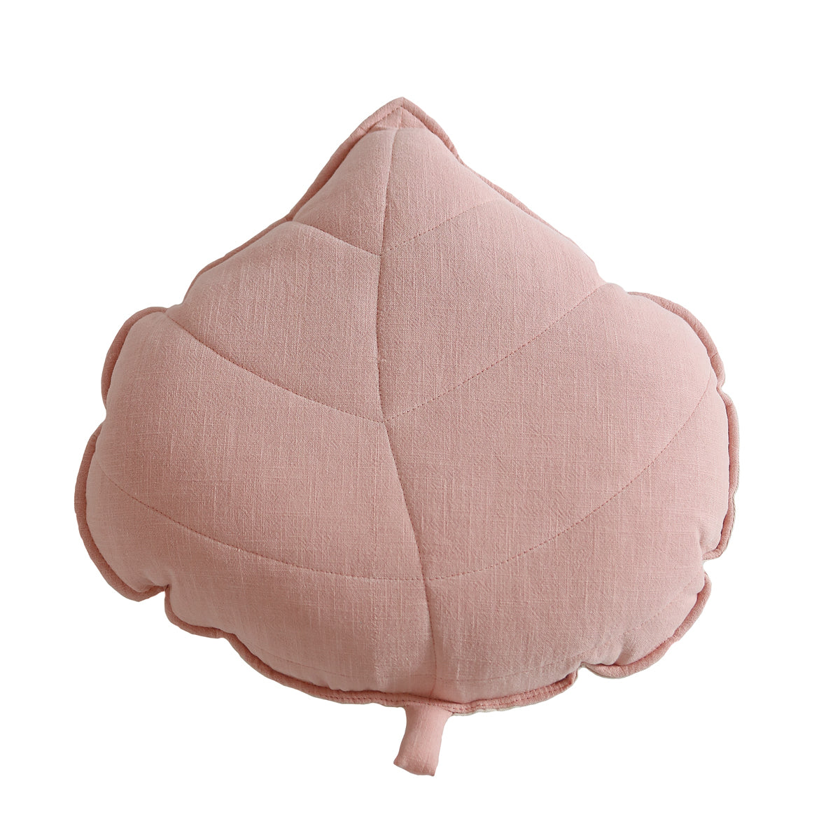 Cojin decorativo hoja lino rosa