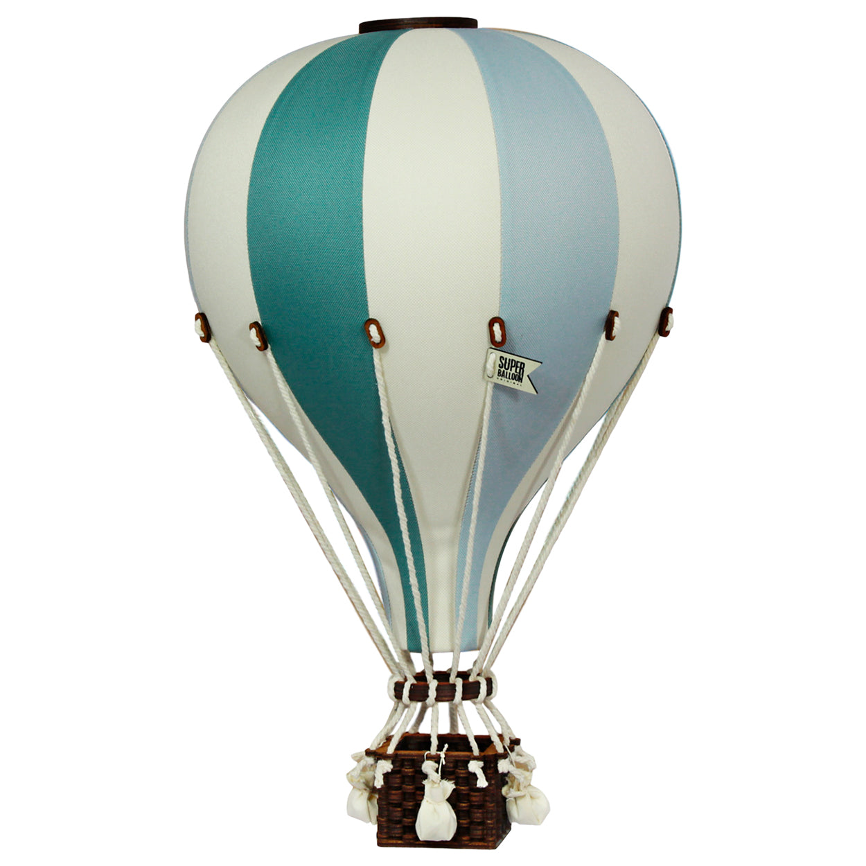 Globo aerostático para la decoración infantil verde menta