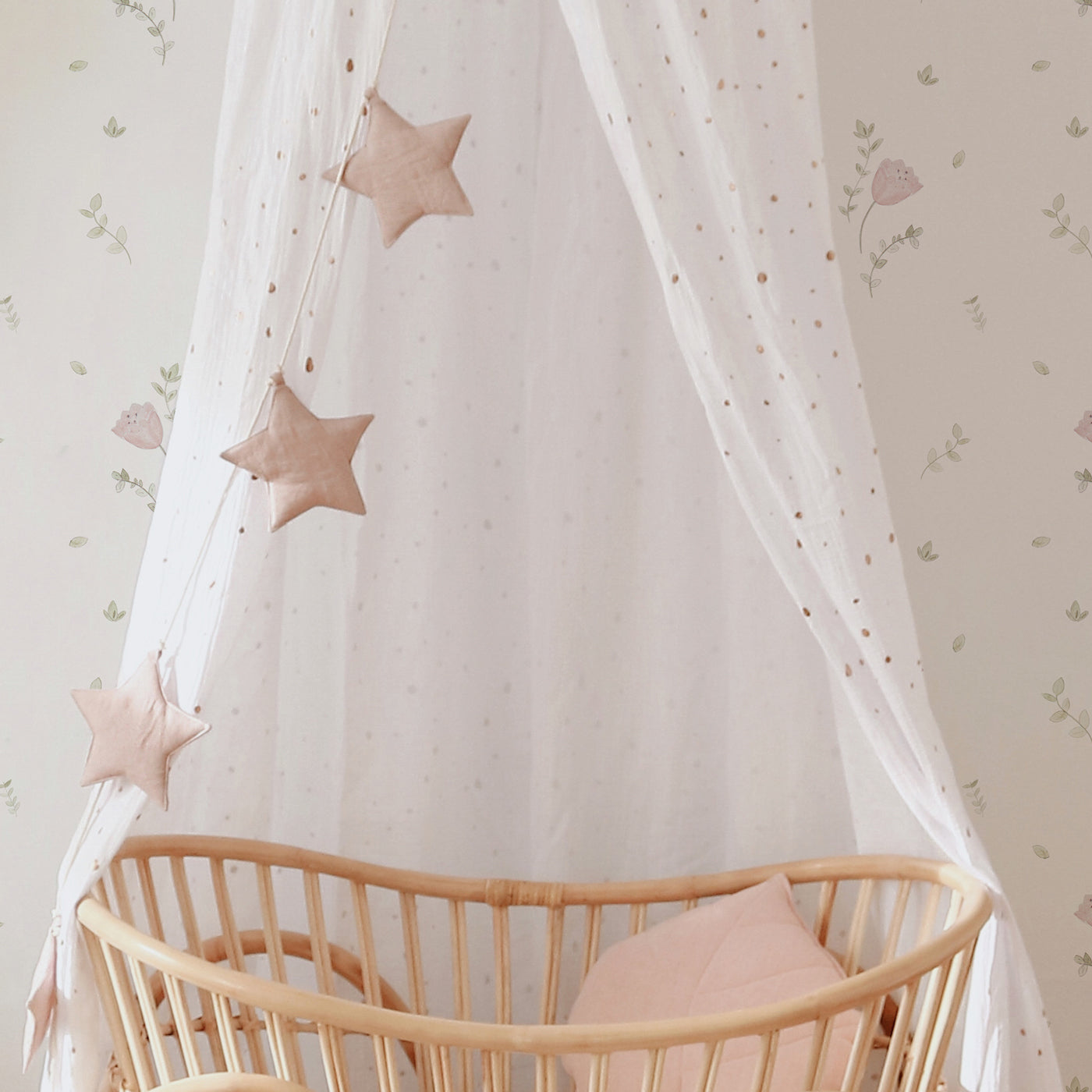 Ghirlanda di stelle rosa chiaro