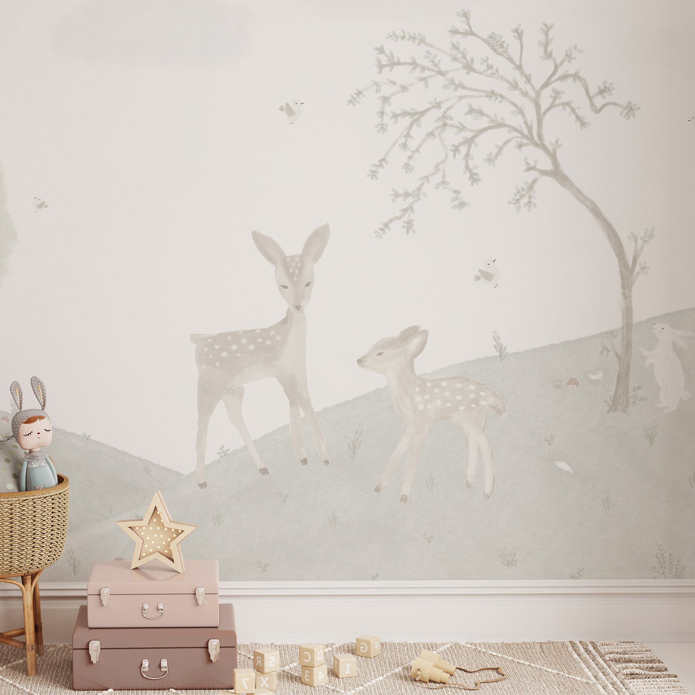 Mural de pared Mi Pradera para decoración de habitaciones infantiles