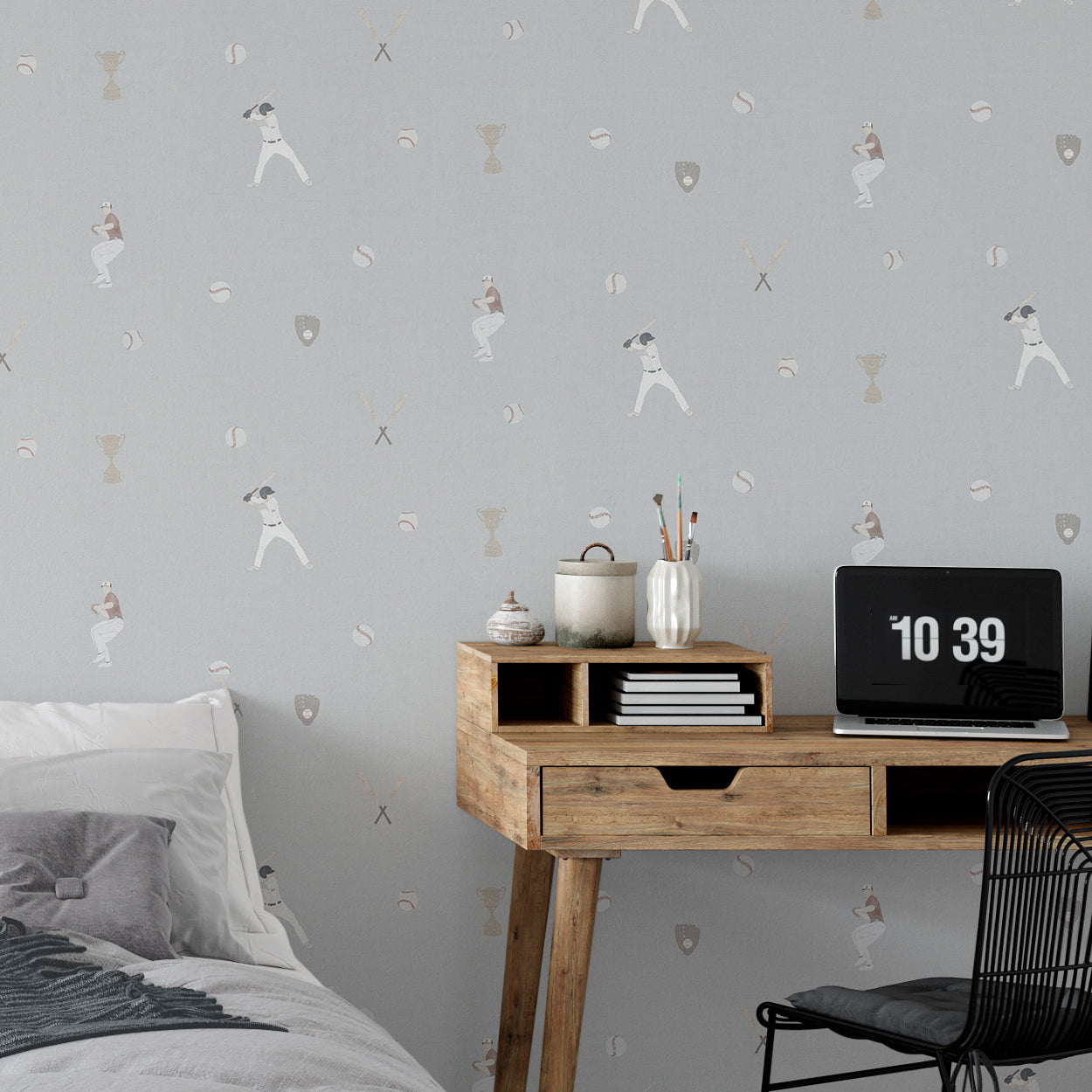 Papel pintado Baseball para decoración de habitacines de chicos