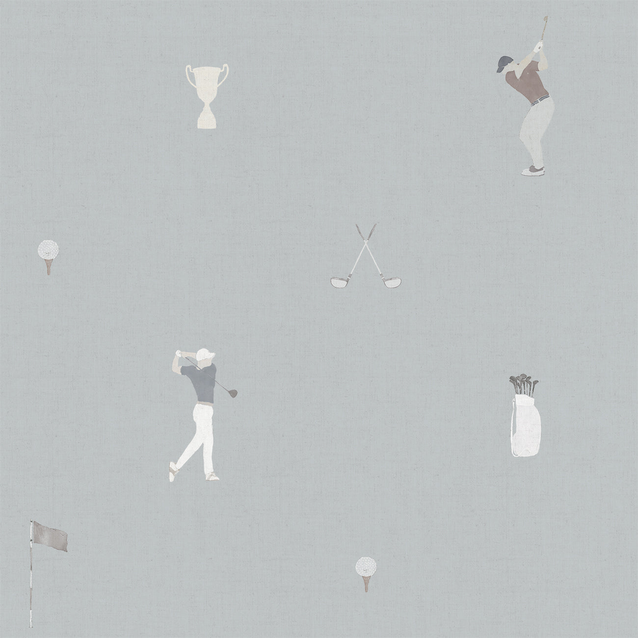 Papel pintado Golf para chicos decoración tema deportes