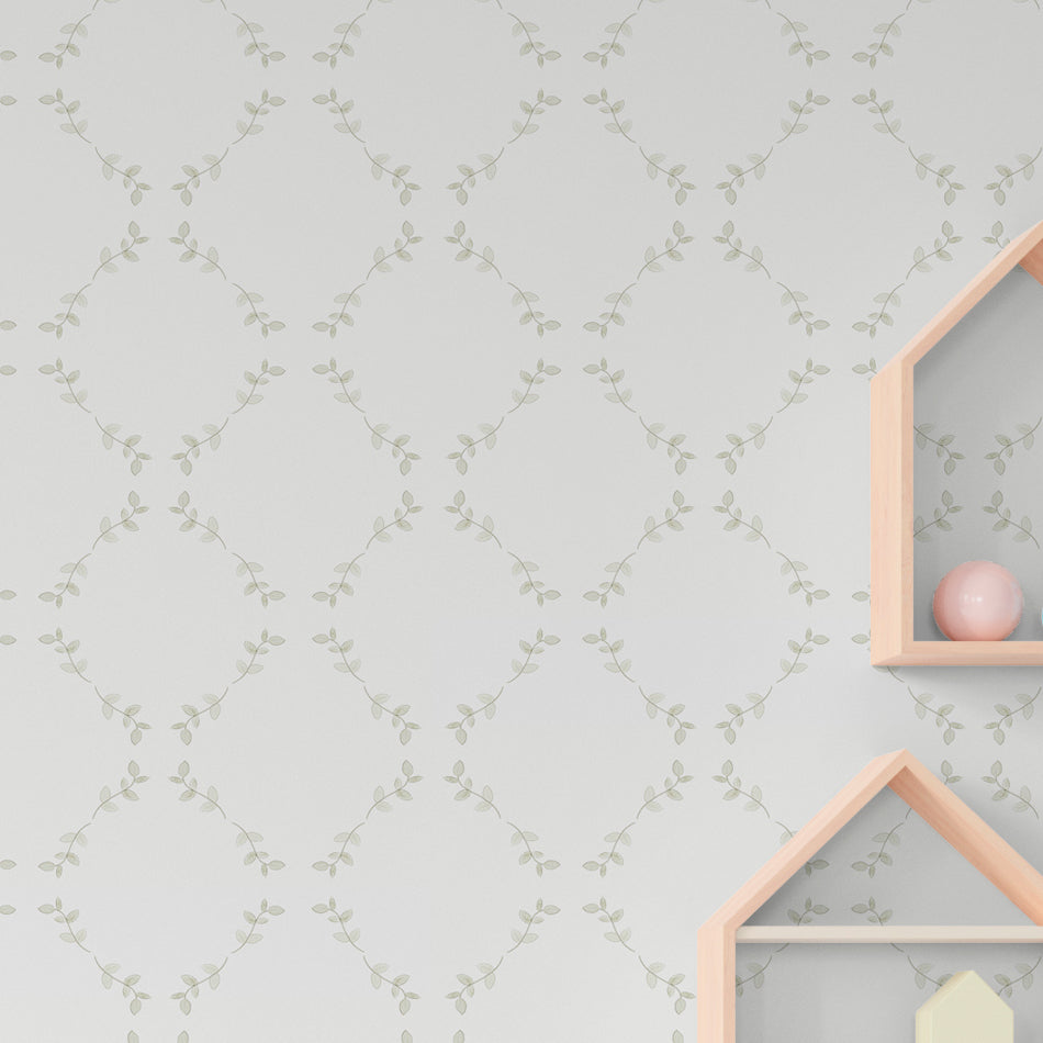 Muestra - Papel de parede Ramitas geométricas