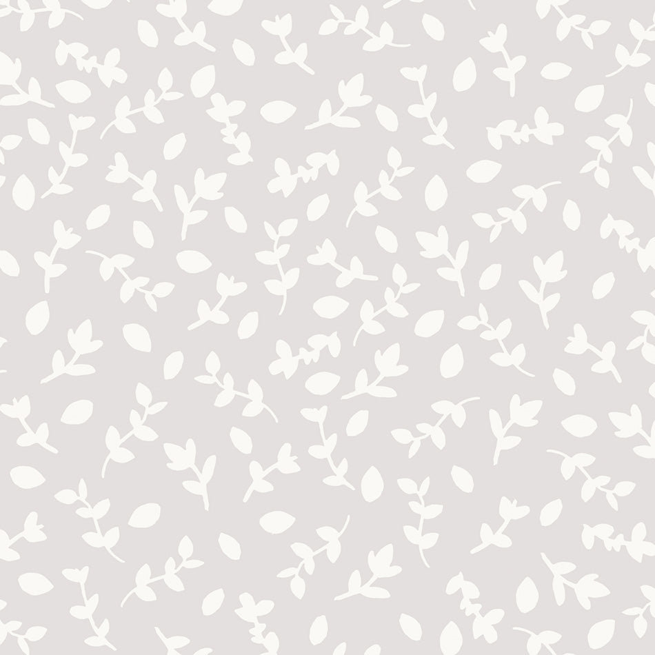 Papel pintado Ramitas greige para decoración de cuartos de niños