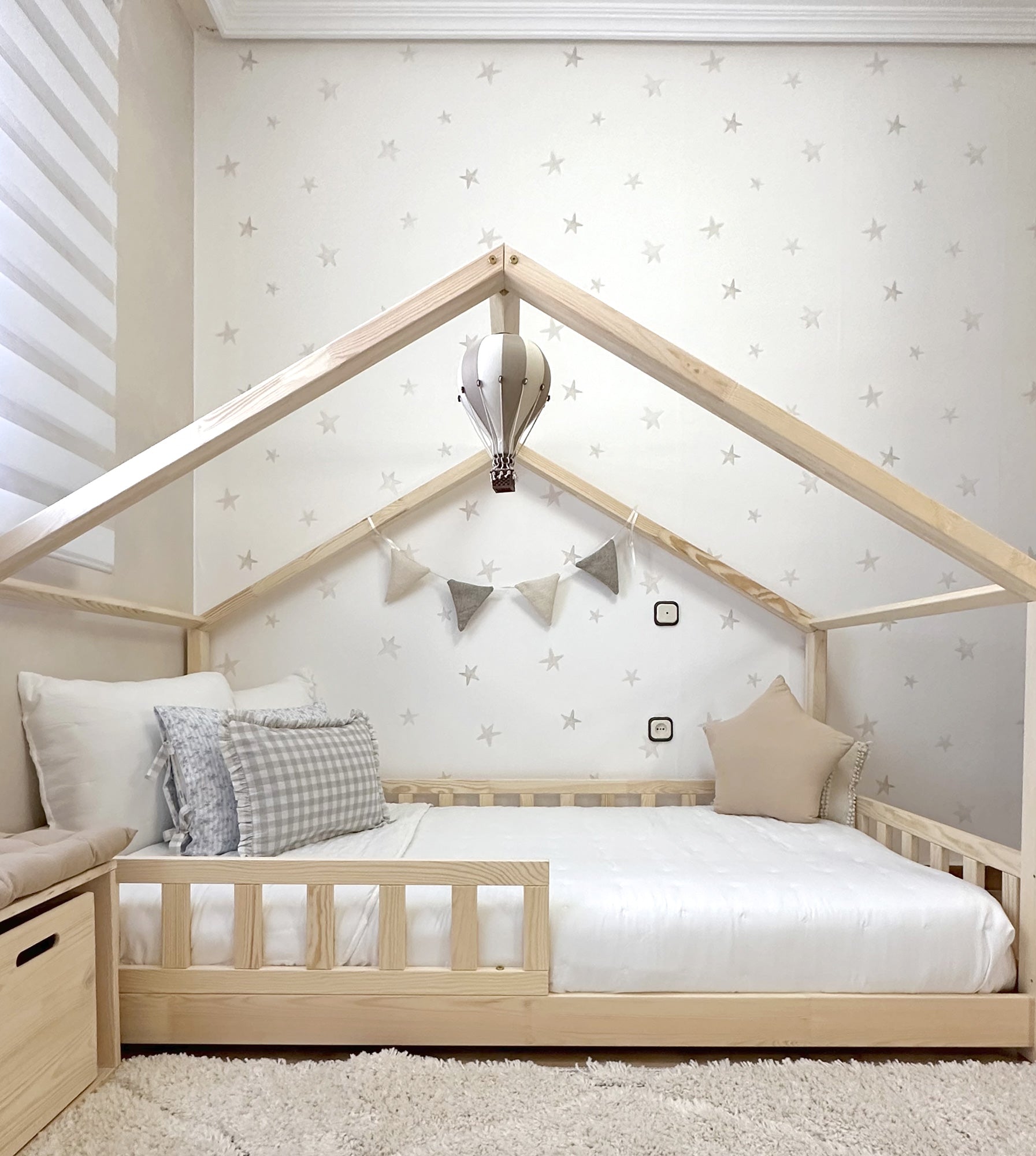 Estrellas beige para una habitación de ensueño