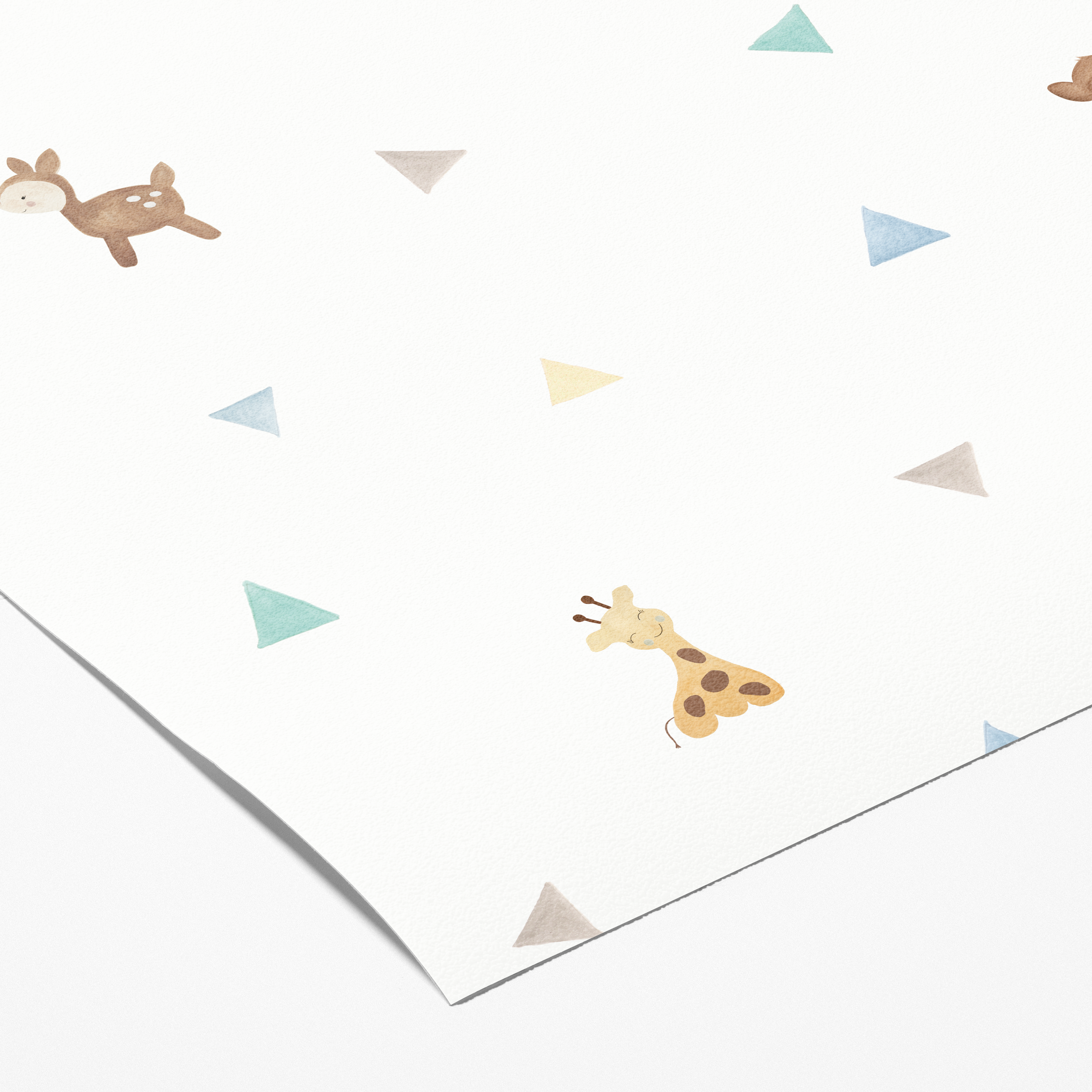 Muestra - Animales azul y verde