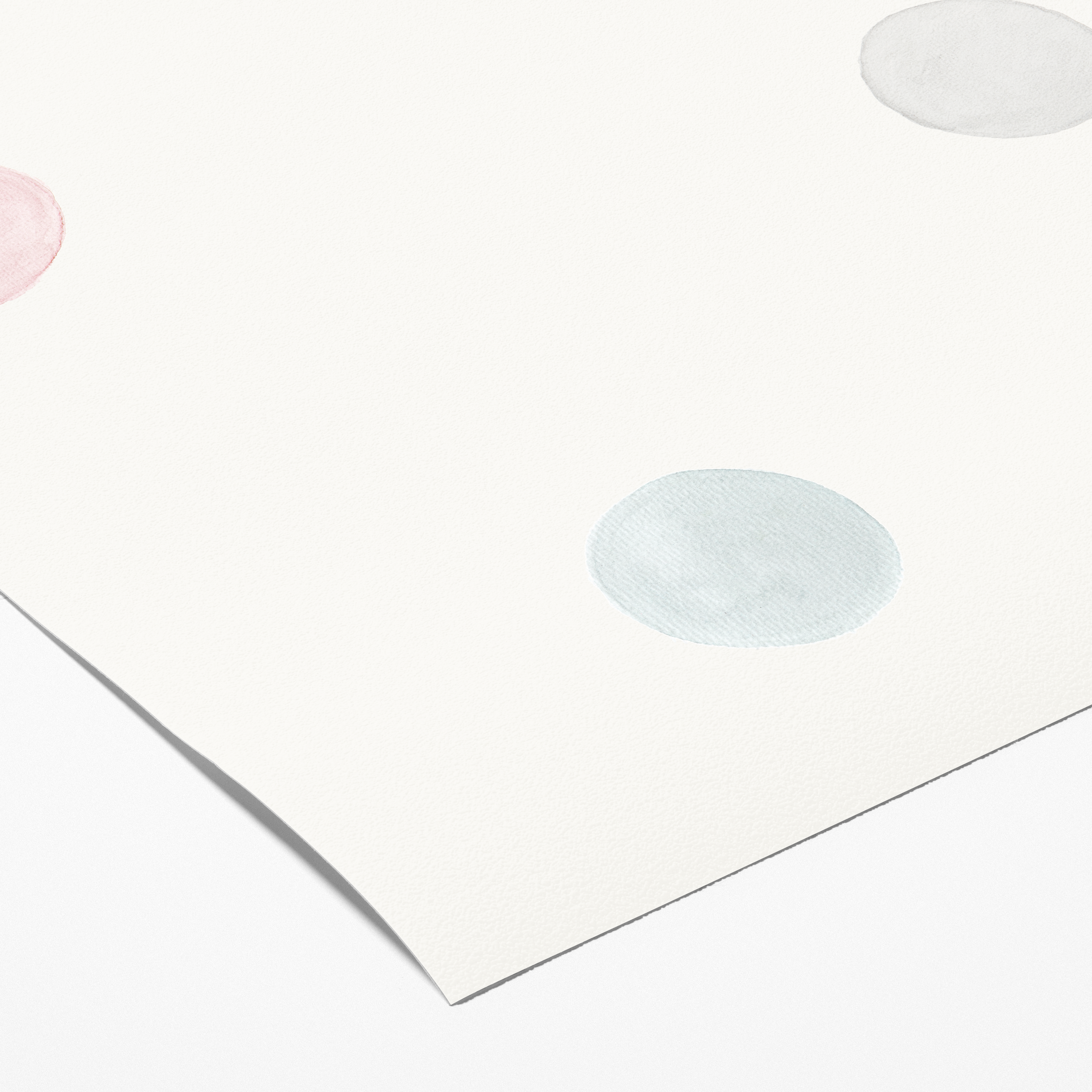 Muestra - Papel pintado Lunares multicolor