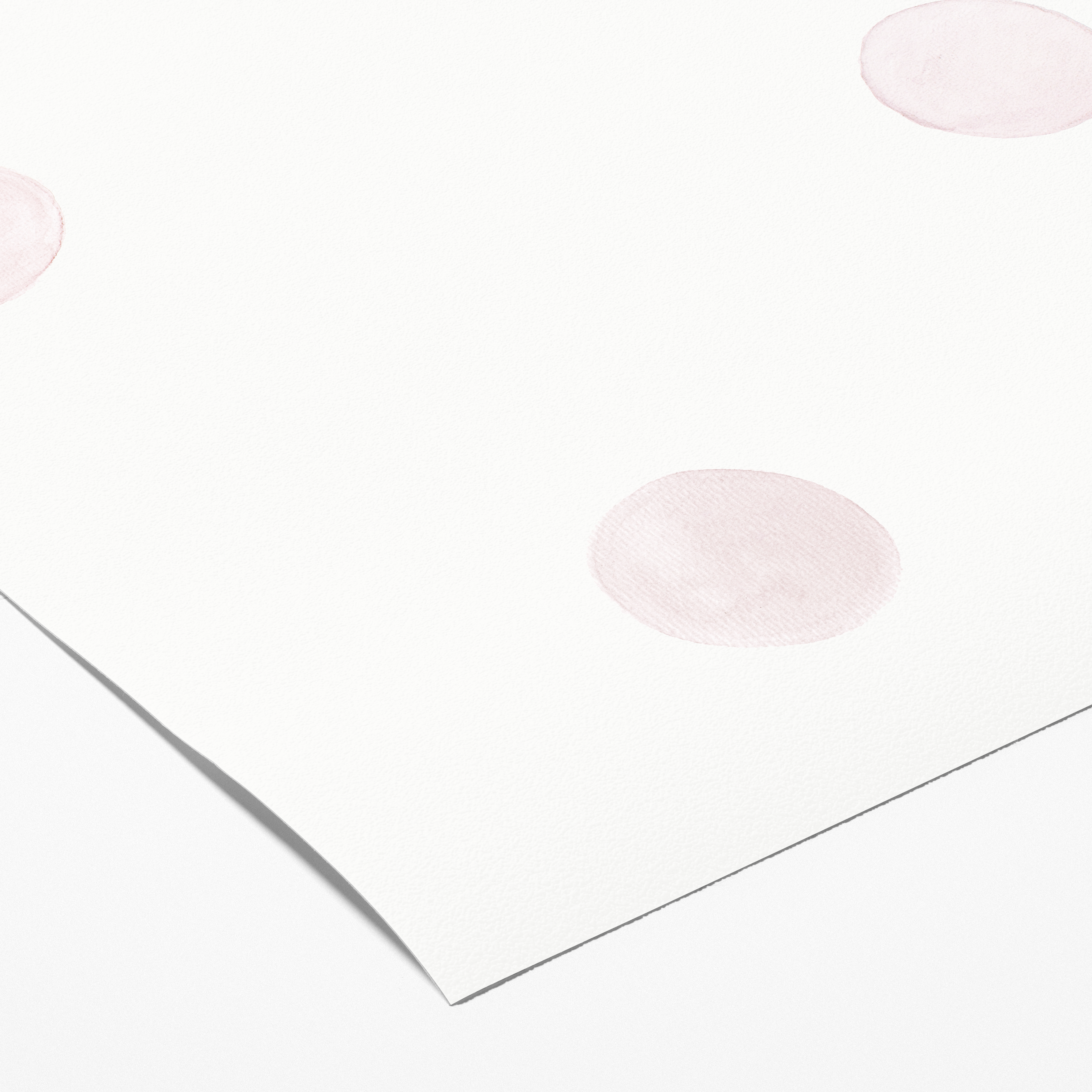 Muestra - Papel pintado Lunares rosa