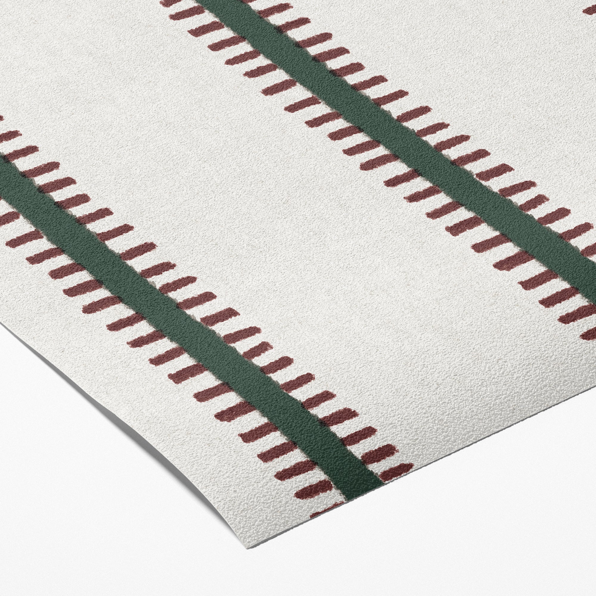 Muestra - Rayas Rayas Pati Green Burgundy