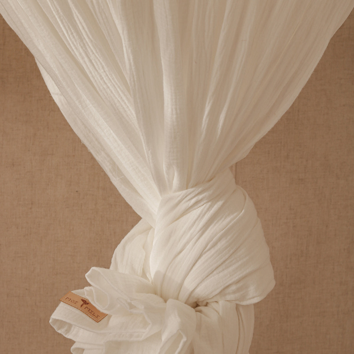 Dosel infantil blanco roto