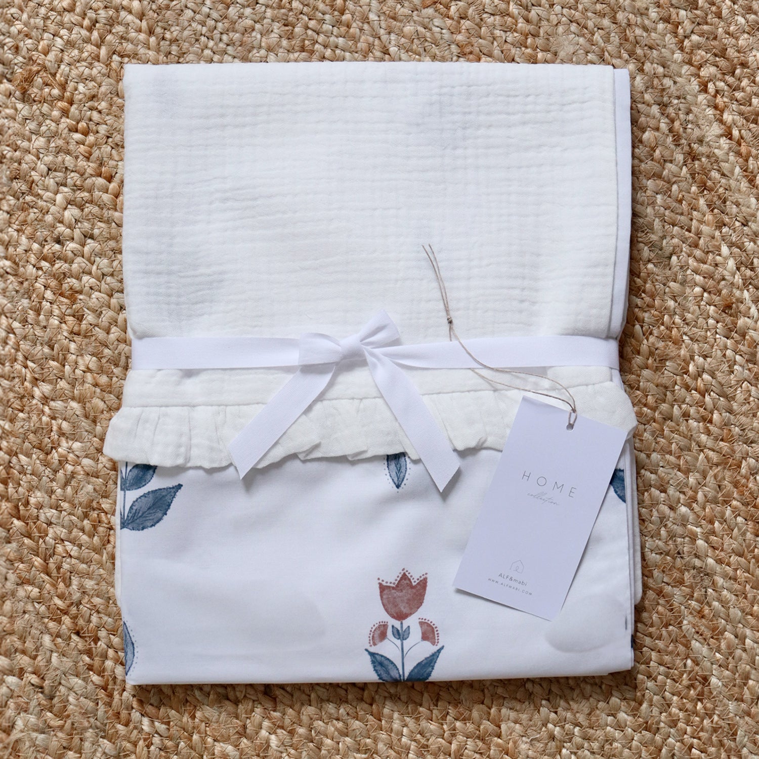 Funda nórdica Florecitas Embozo cuna
