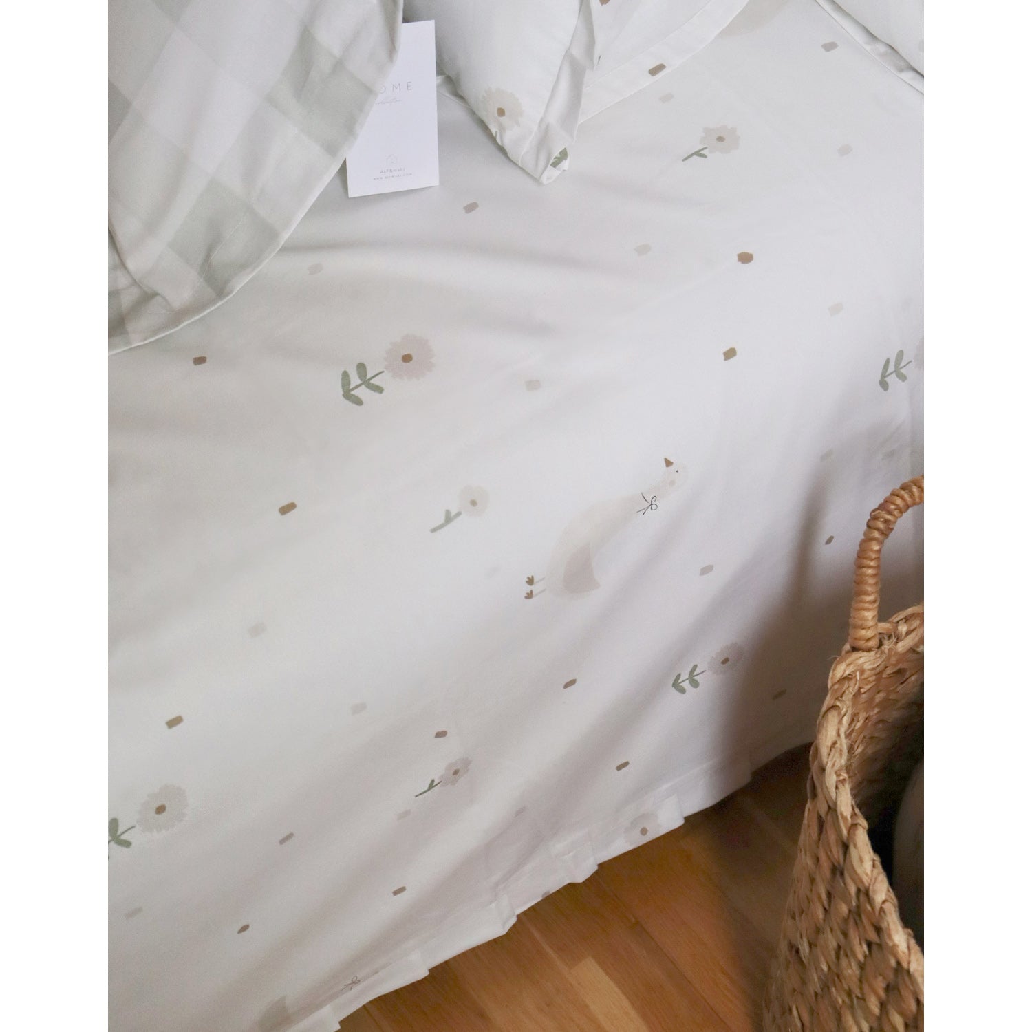 Funda nordica Gansa Lucy con volantes para cama infantil