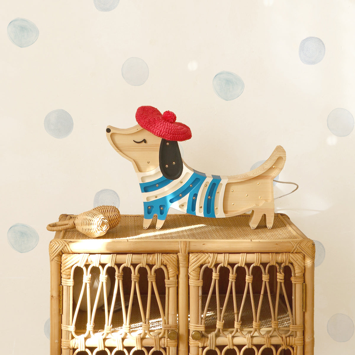 Lampara infantil perro para decoración de habitación de niños