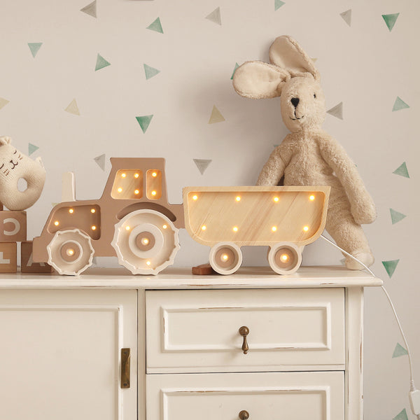 Lámpara LED infantil de tractor para cuartos de niños
