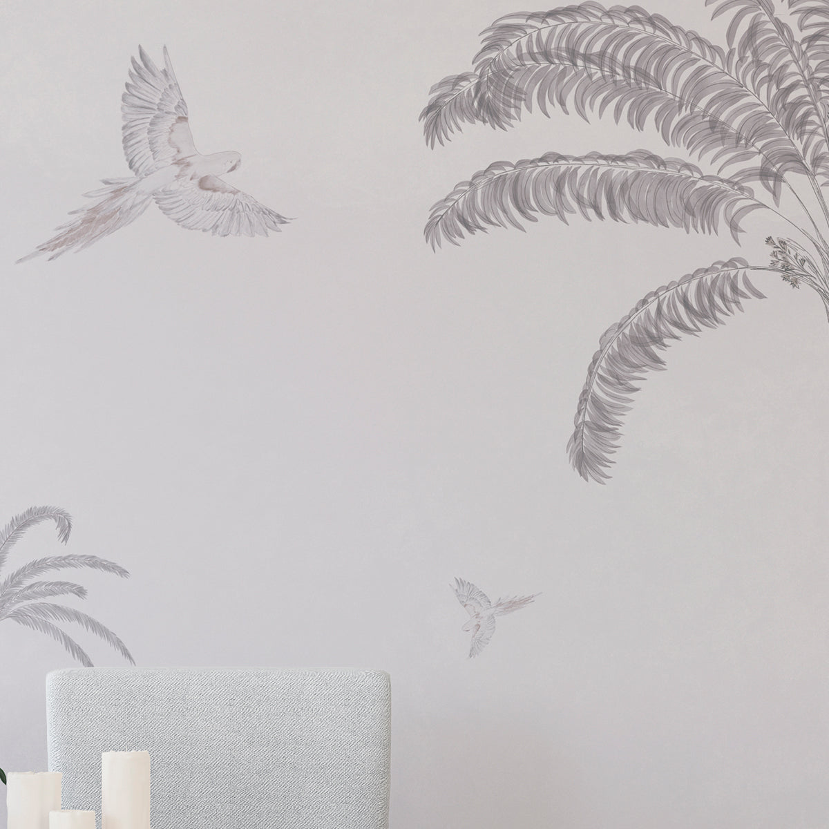 Mural de pared Palmeras Tropicales Graphite